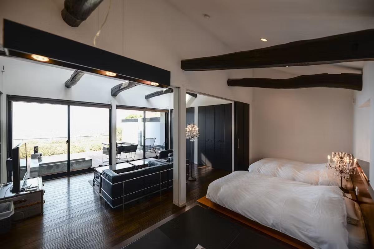 2 Double Beds, Outdoor Bath