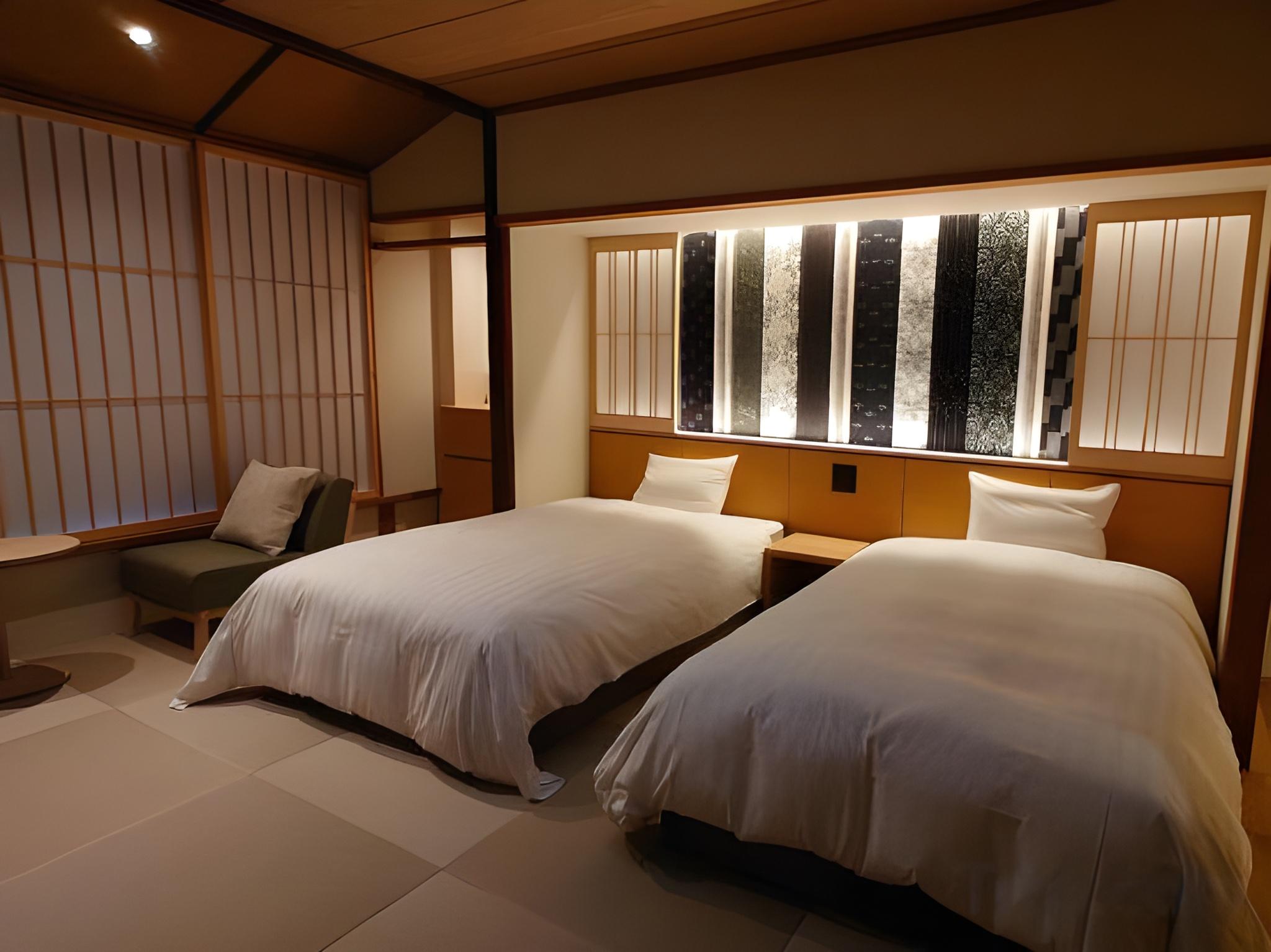 Japanese, Modern, Twin Beds