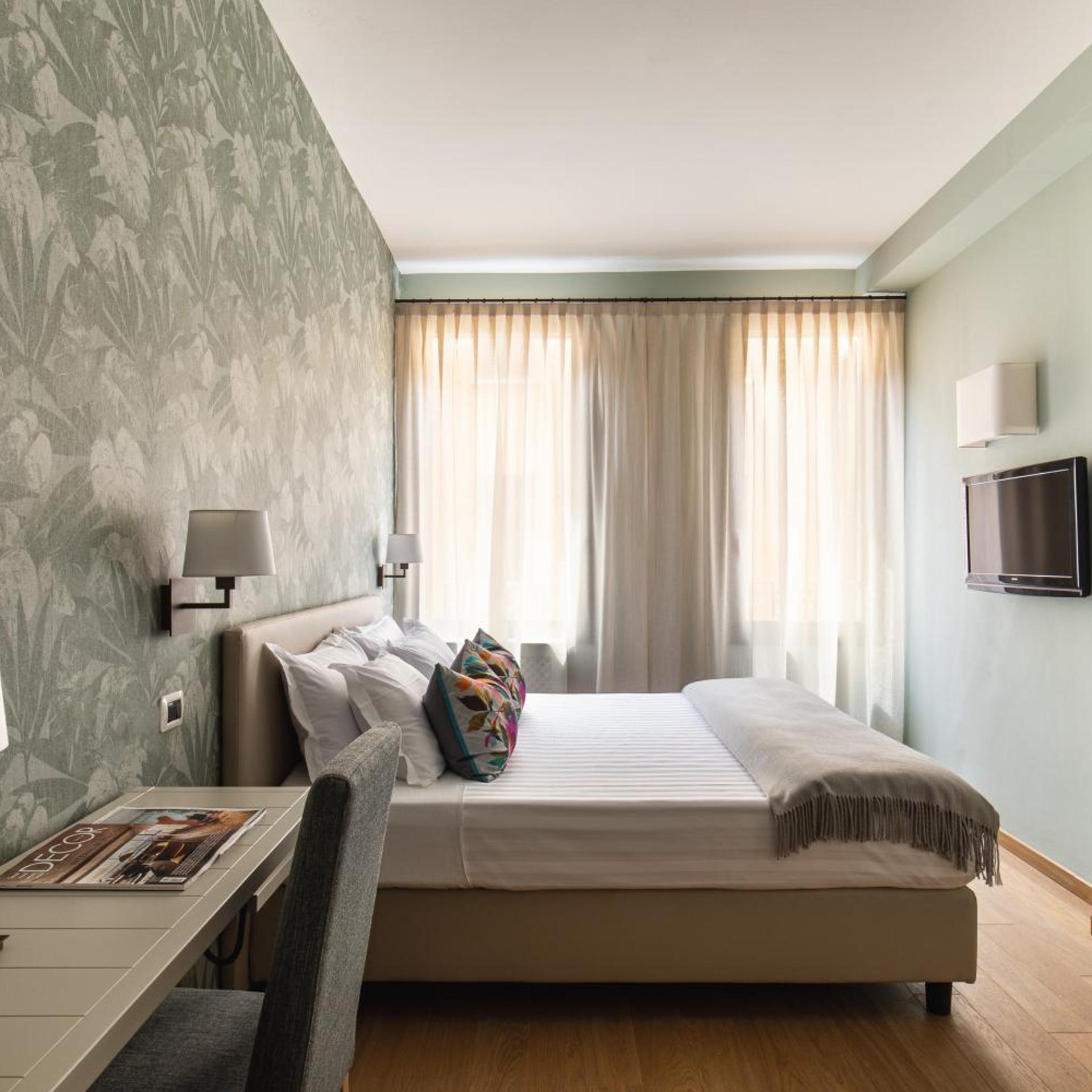 غرفة بسرير مزدوج أو سريرين منفصلين، Porta San Mamolo Hotel 4/7