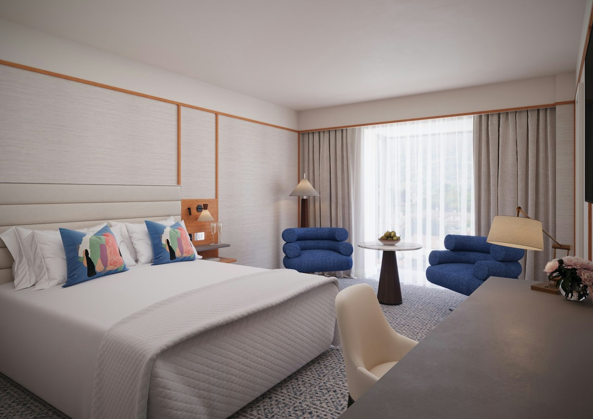 Deluxe, King Bed, River View