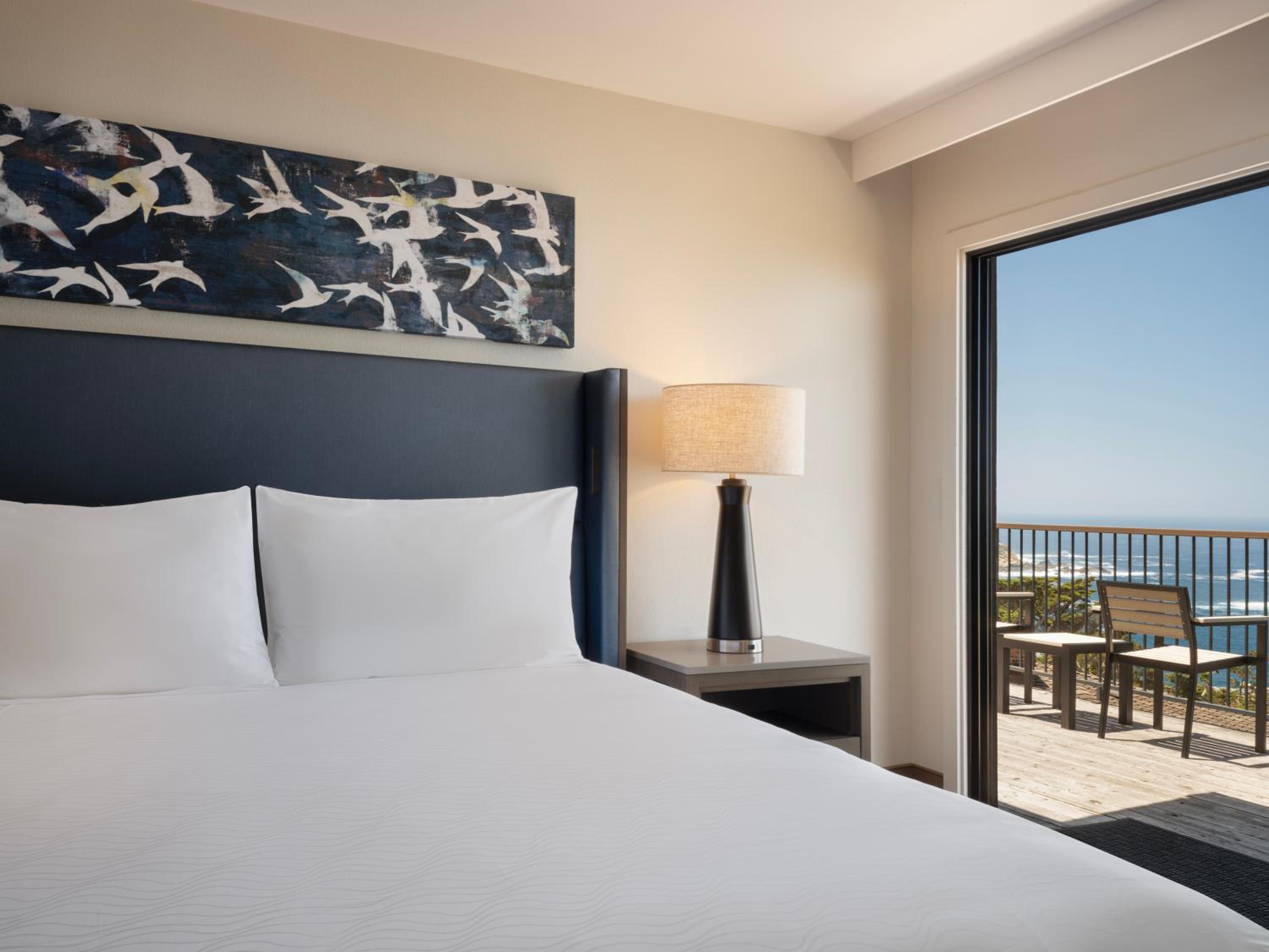 غرفة قياسية بسرير كينج بإطلالة على البحر، Hyatt Vacation Club At Highlands Inn 4/5