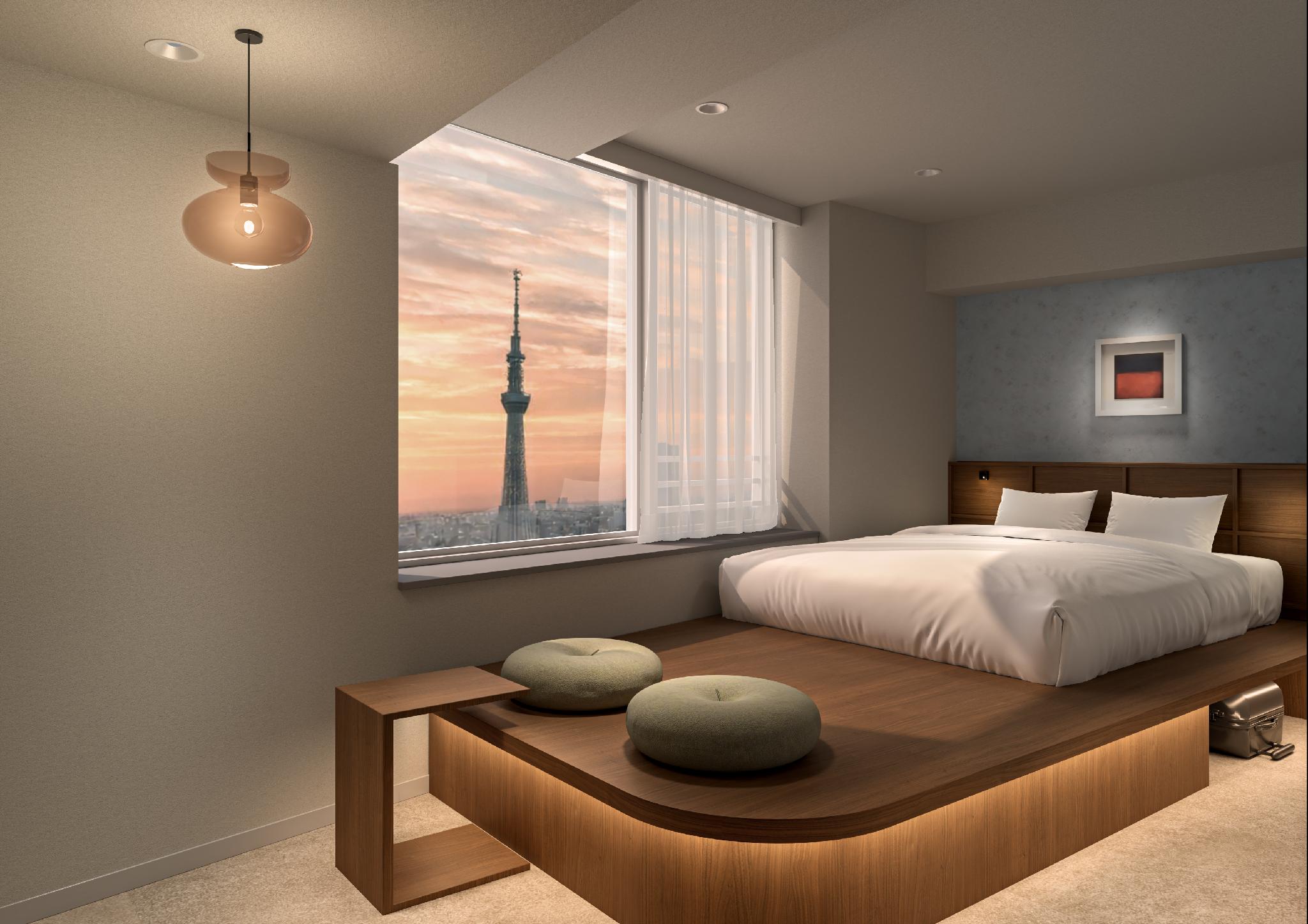 Suite, Double Bed, Town View