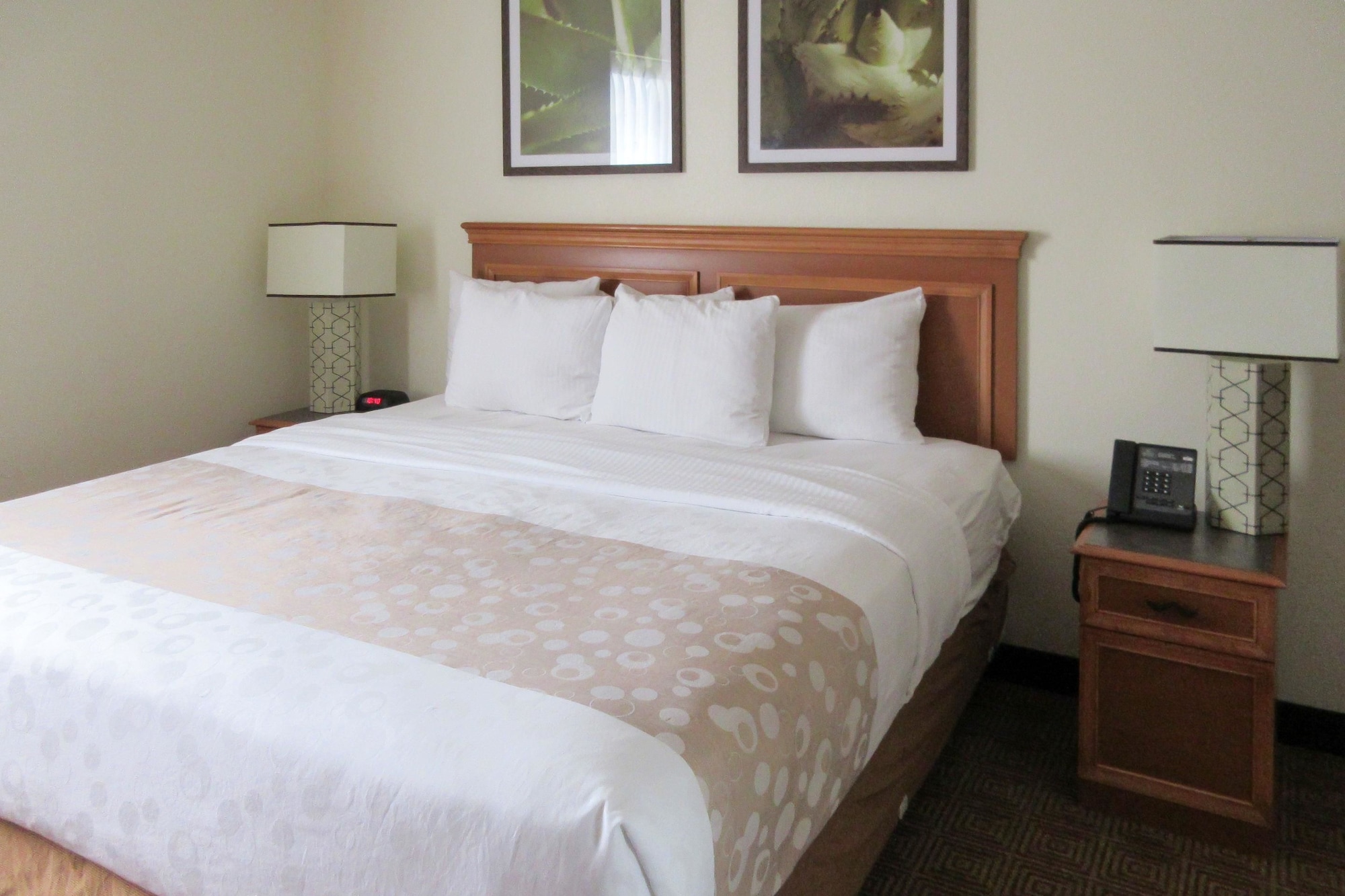 غرفة بسرير كينج مع أريكة، Quality Inn & Suites Raleigh Durham Airport 3/9