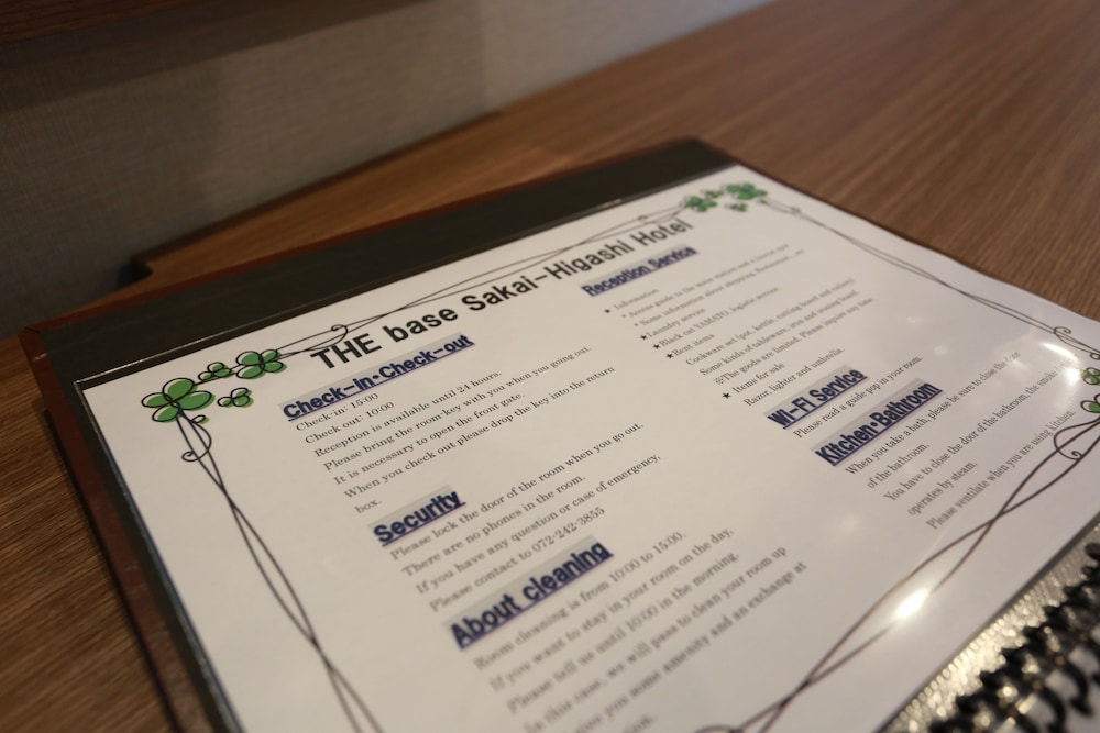The Base Sakaihigashi公寓酒店(The Base Sakaihigashi Apartment Hotel) 图片1