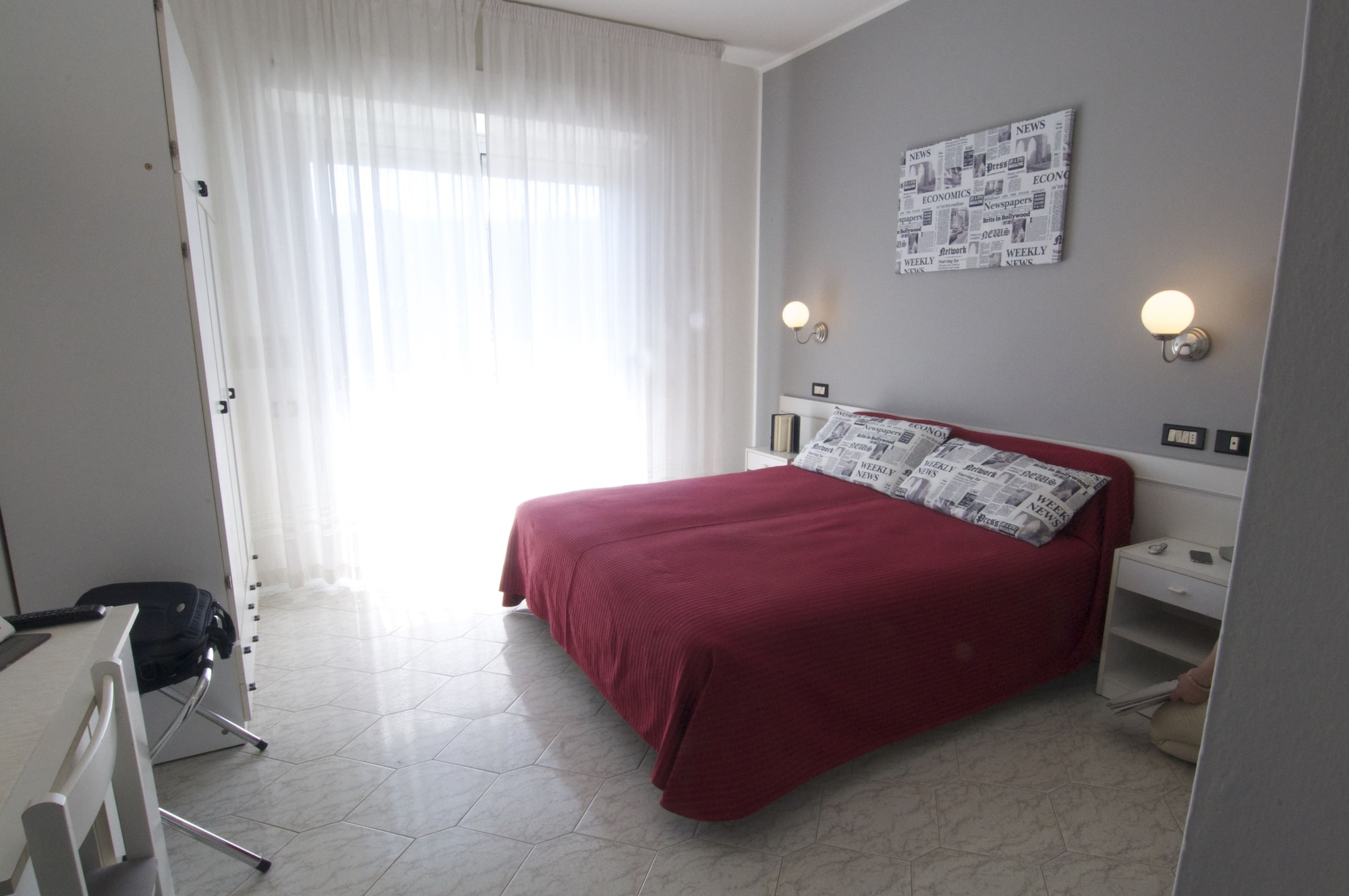 BASIC, DOUBLE OR TWIN BED, BALCONY