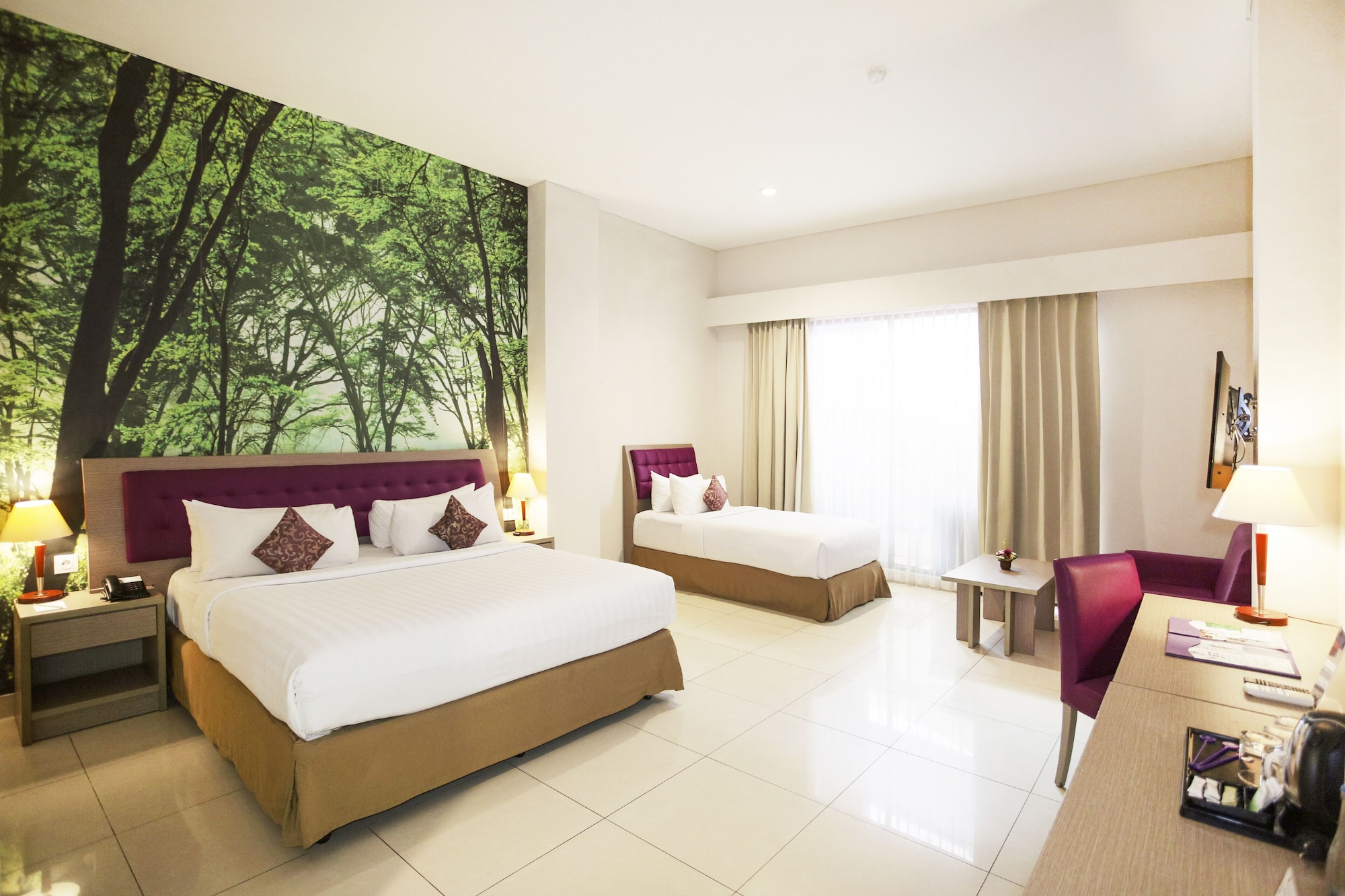 استوديو ثلاثي بثلاثة أسرّة، Kuta Central Park Hotel 5/10