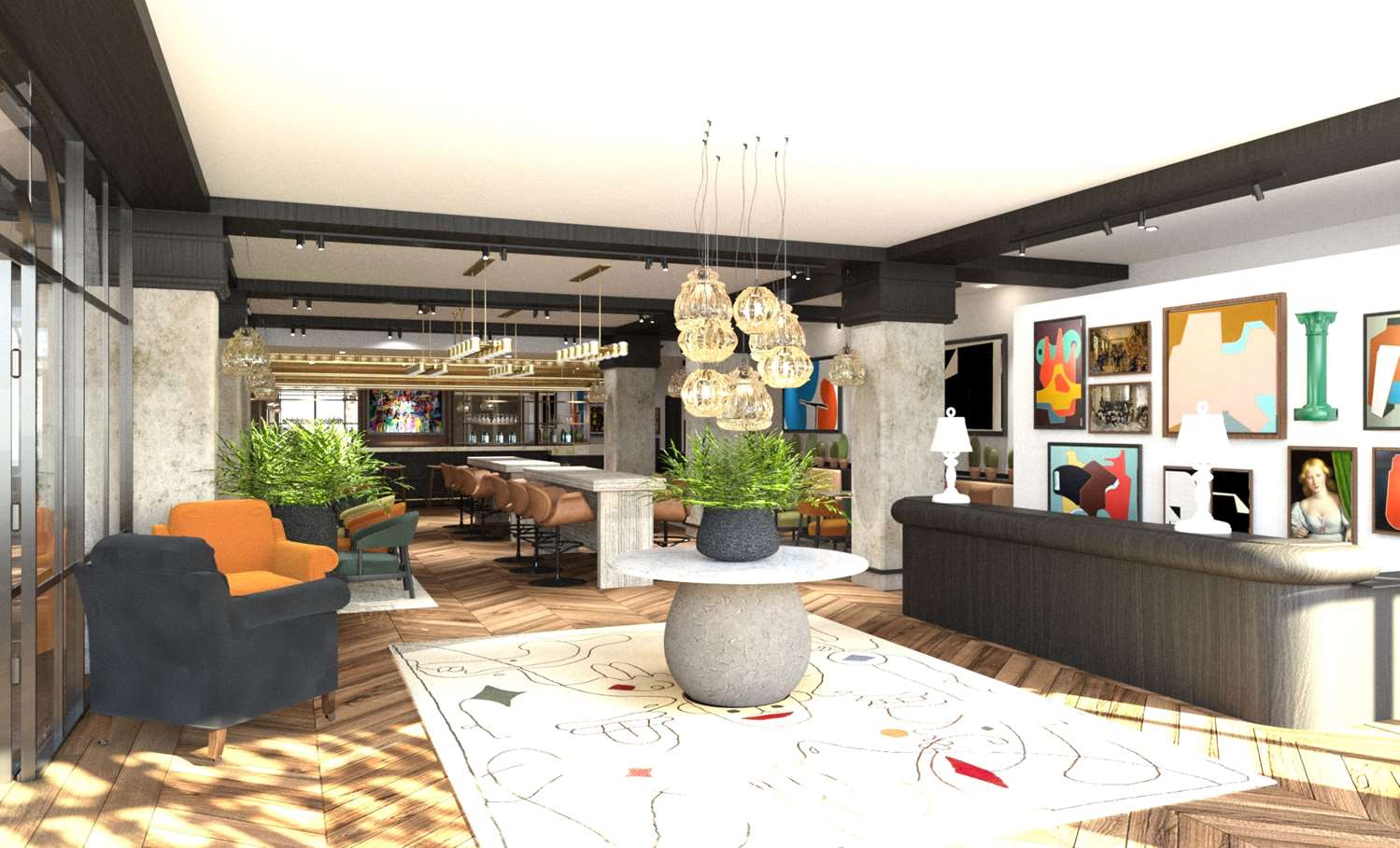 Lobby at Marty Hotel Bordeaux, Tapestry Collection by Hilton, BORDEAUX