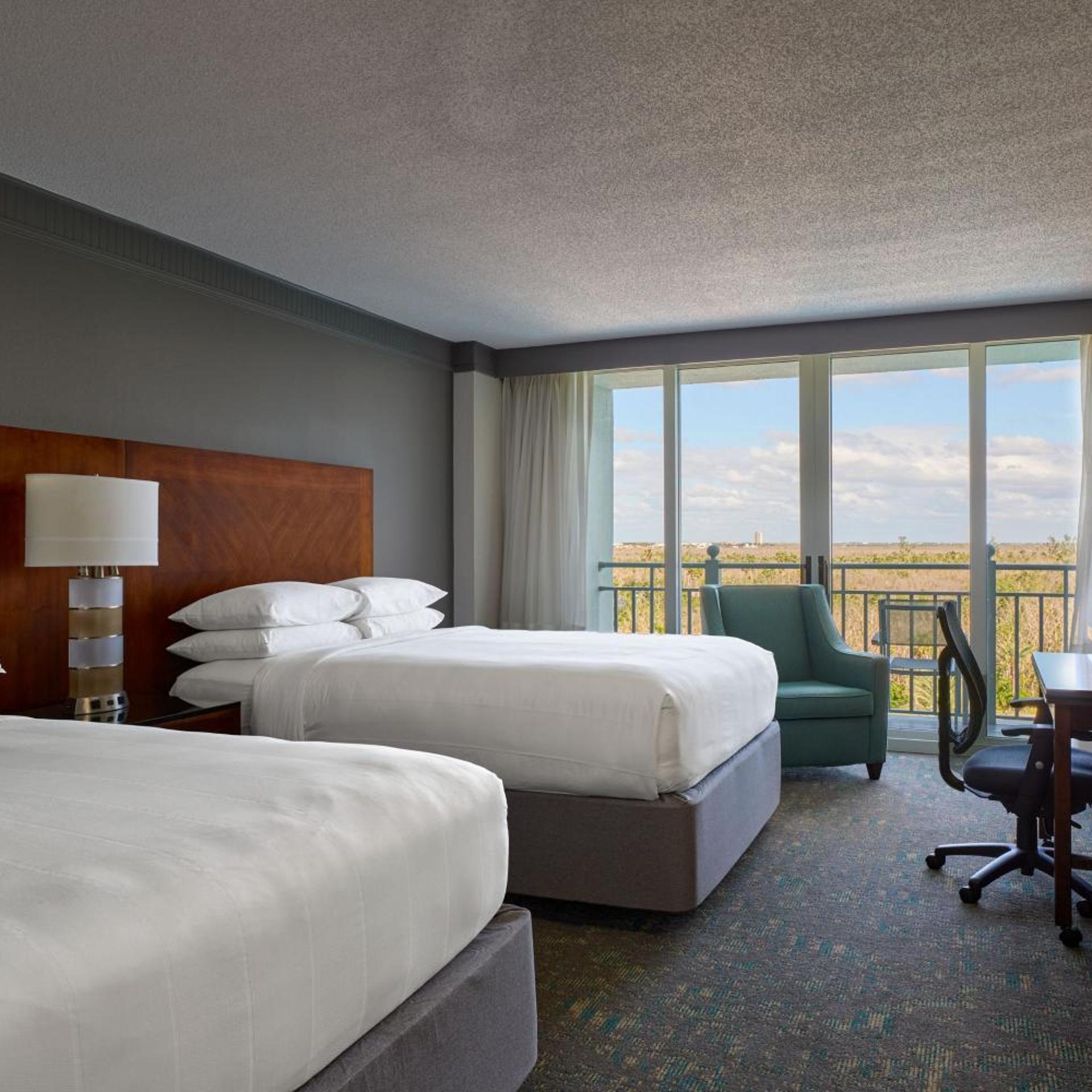 Guest Room, 2 Queen Beds, Resort View, Balcony