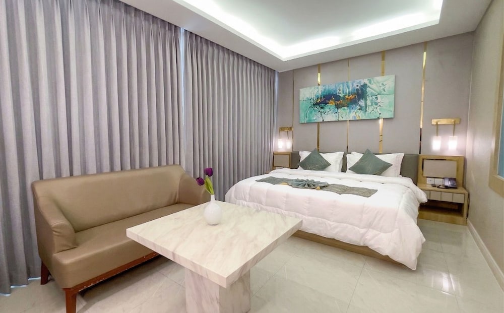 غرفة ديلوكس بسريرين منفصلين، Elegant Bangkok Hotel 4/9