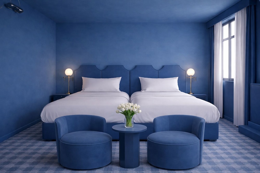 غرفة بسريرين منفصلين، Hotel Le Berger 10/10
