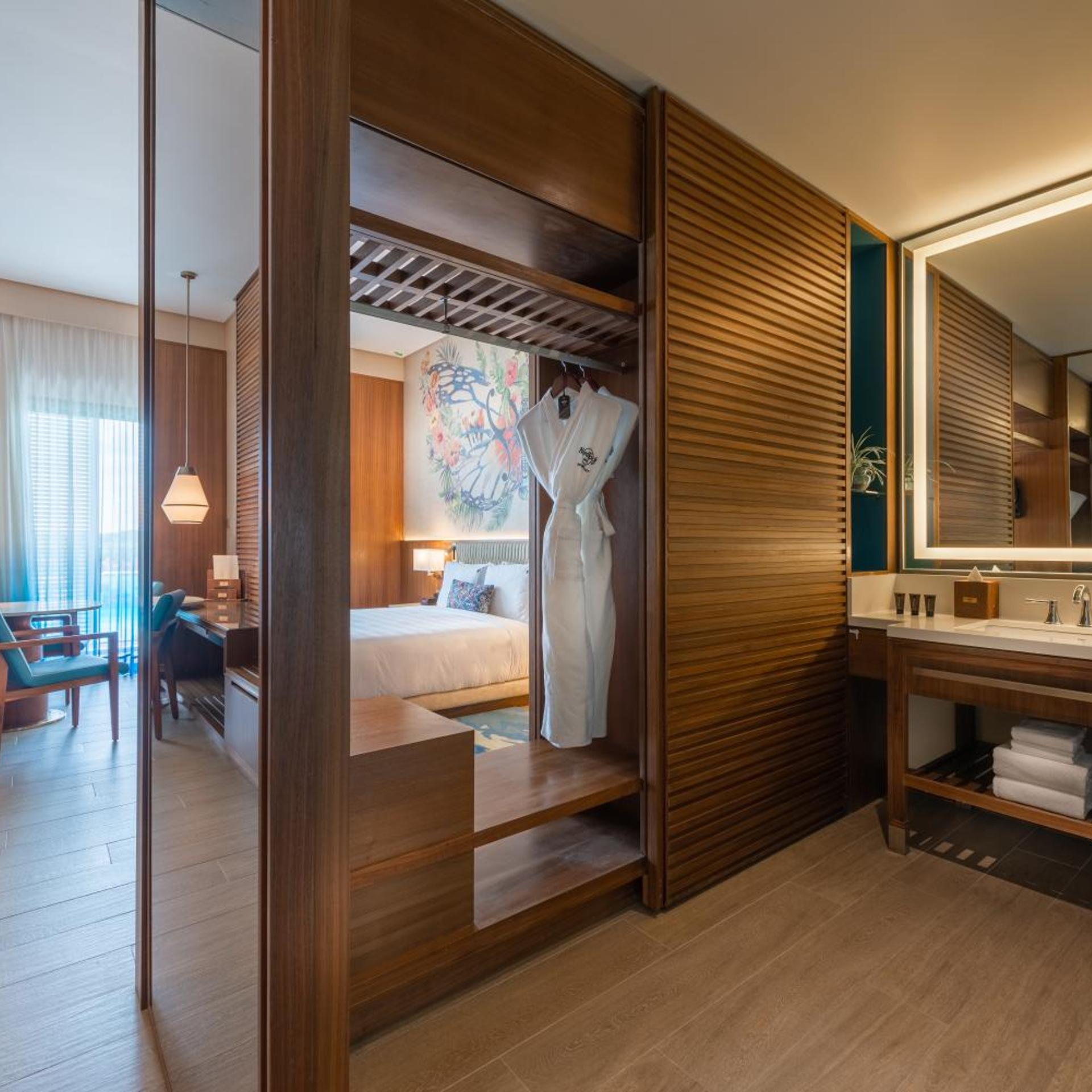 غرفة بسرير مزدوج أو سريرين منفصلين، Hard Rock Hotel Desaru Coast 6/8