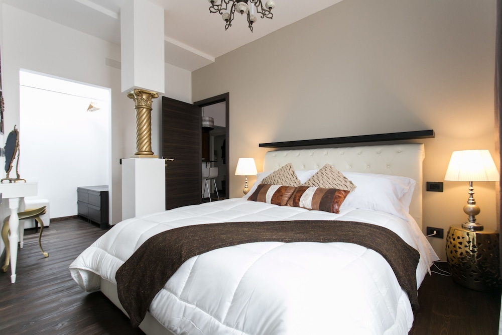 Brown, Apartment, Double Bed, Sofa