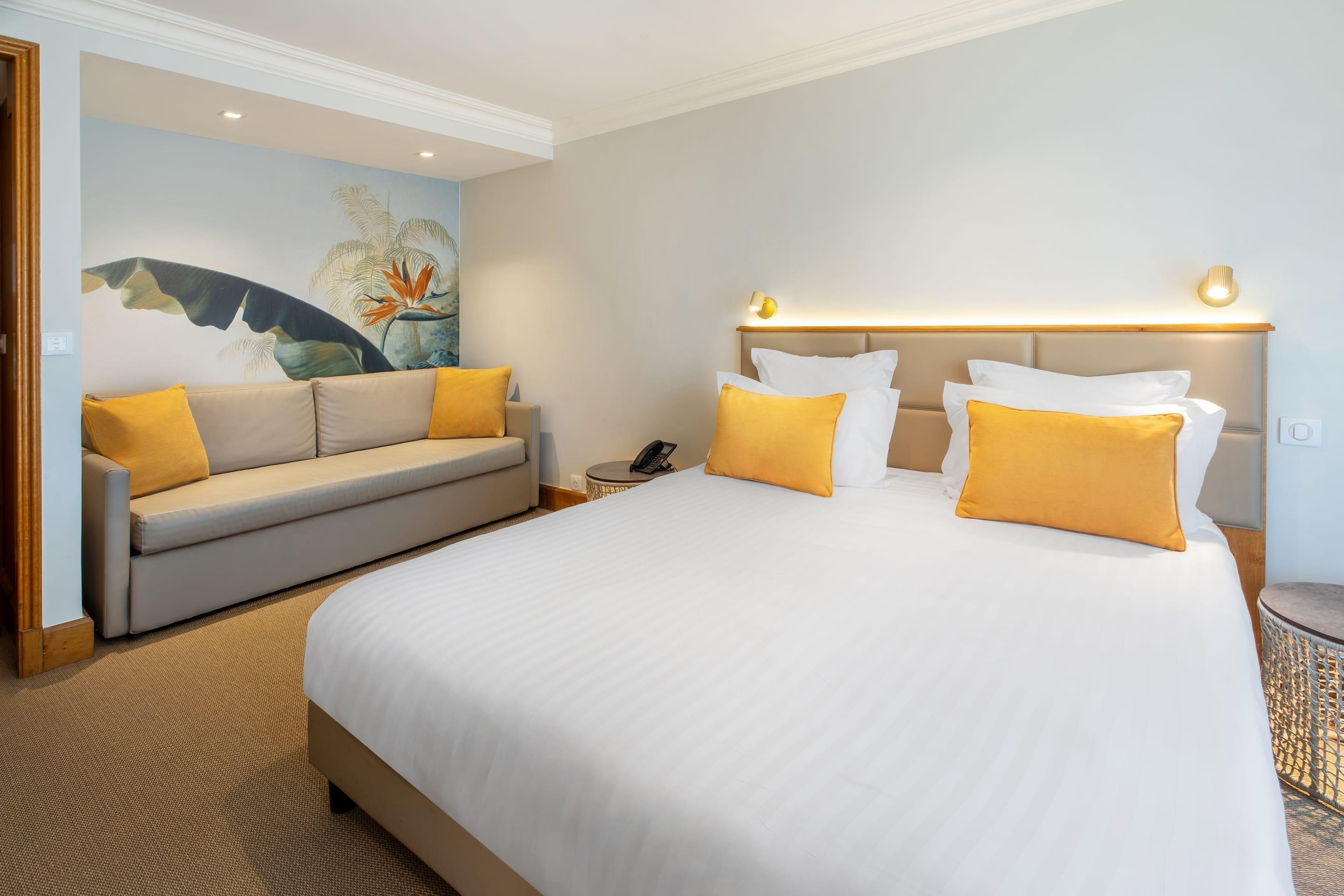 Family, King Bed, Side View, Sofa, Terrace Bathtub, Hill Side