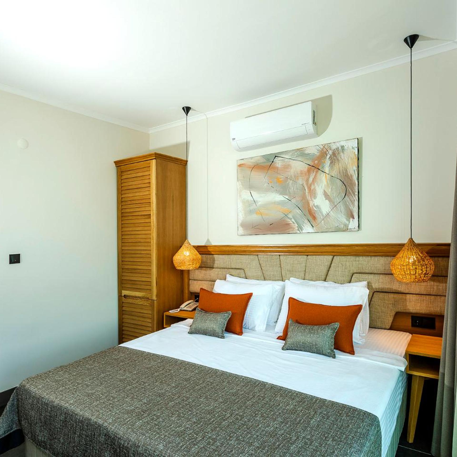 غرفة بسرير مزدوج أو سريرين منفصلين، Yalipark Beach Hotel 9/10