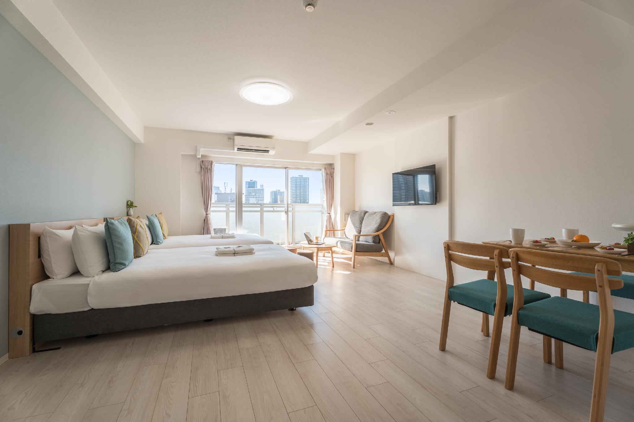 DESIGN, 2 DOUBLE BEDS, SOFA