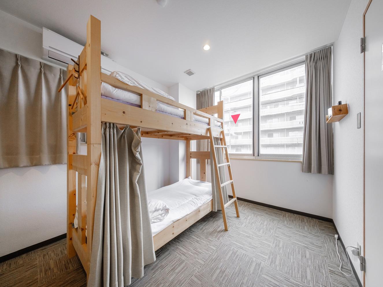 Female Dorm, 4 Bunk Beds, Shared Bathroom