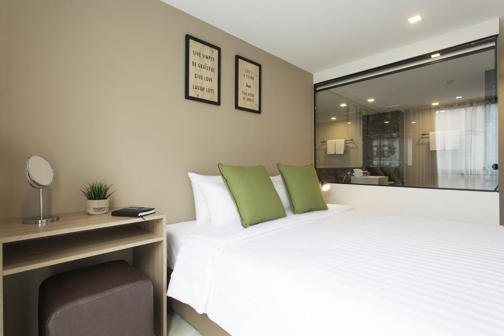 غرفة بسرير مزدوج أو سريرين منفصلين بغرفة نوم واحدة، Cross Vibe Chiang Mai Decem 6/10
