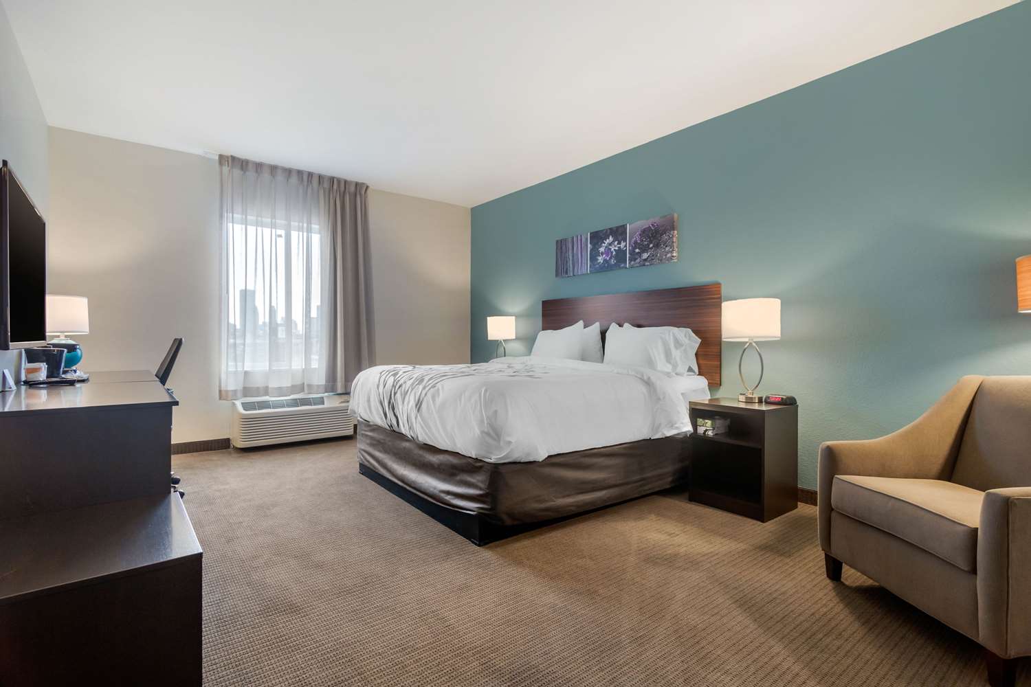 غرفة بسرير كينج، Sleep Inn & Suites Bricktown - Near Medical Center 2/3