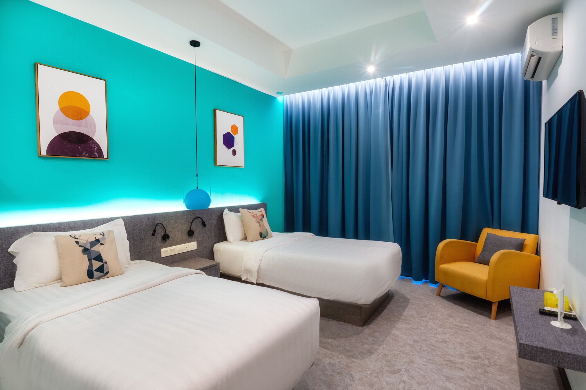 غرفة ديلوكس بسريرين منفصلين، Apple Hotel Times Square 5/10