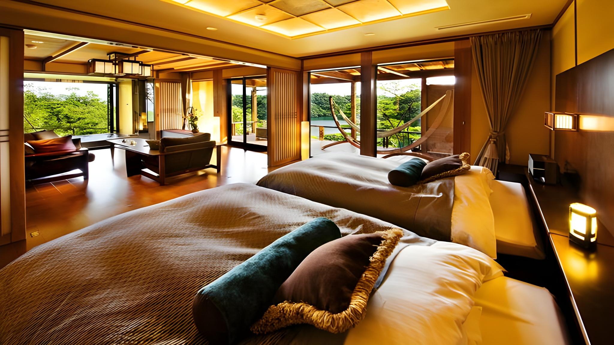Japanese Western, Gulf Suite, Ocean View, Outdoor Bath