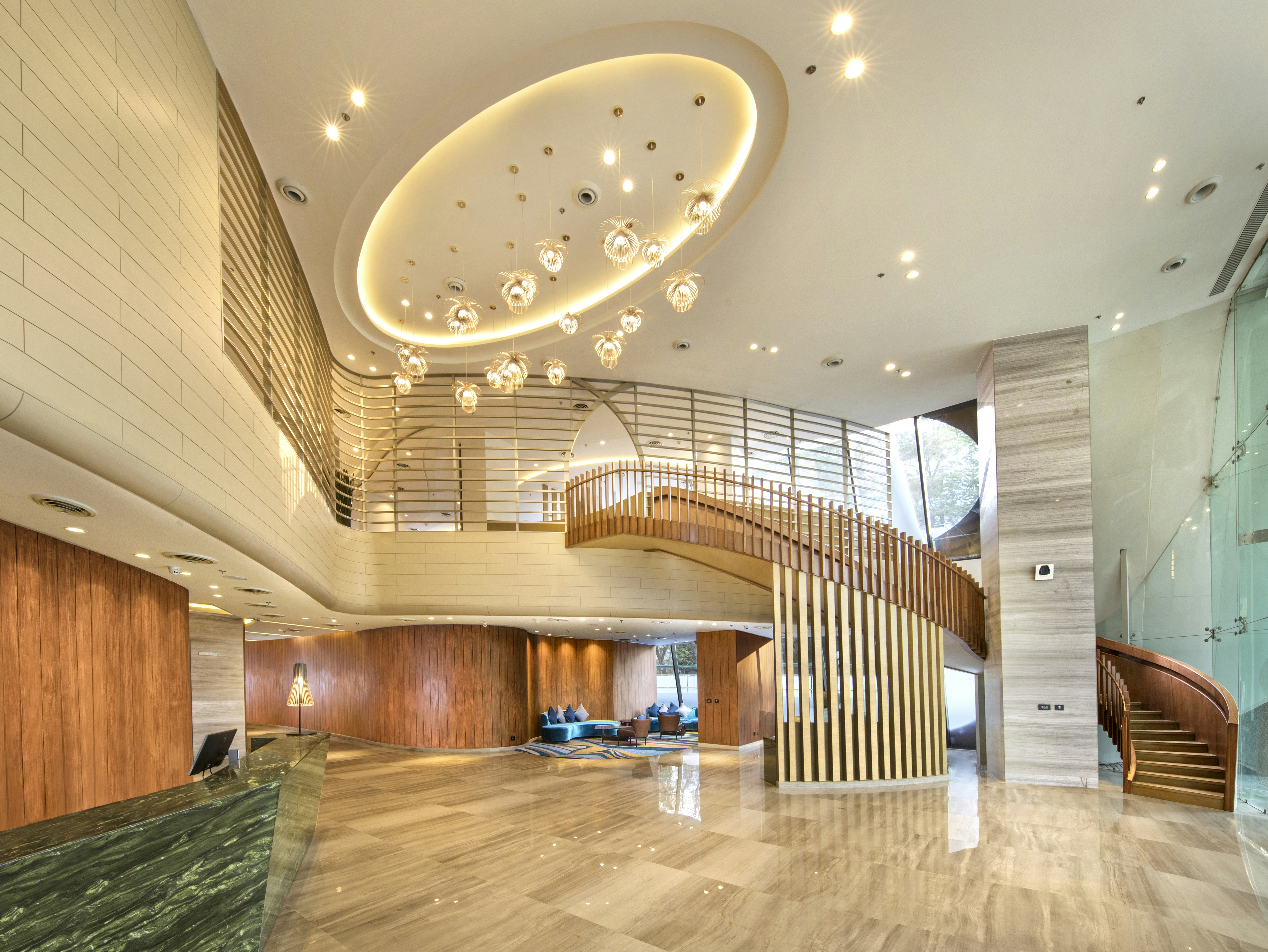 Lobby at DOUBLETREE BY HILTON AHMEDABAD INDIA, AHMEDABAD