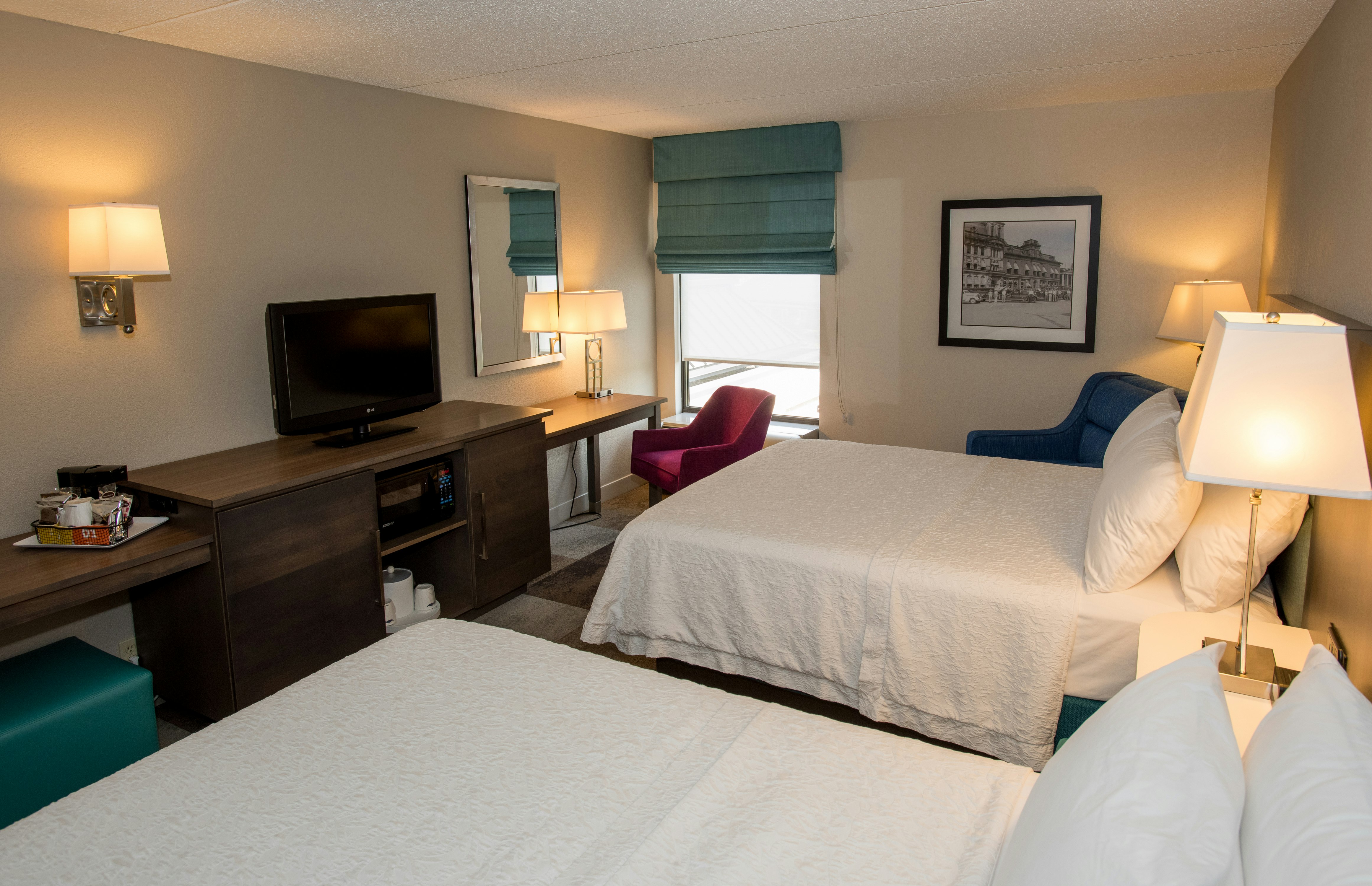 غرفة بسريرين كوين، Hampton Inn Wooster 3/4