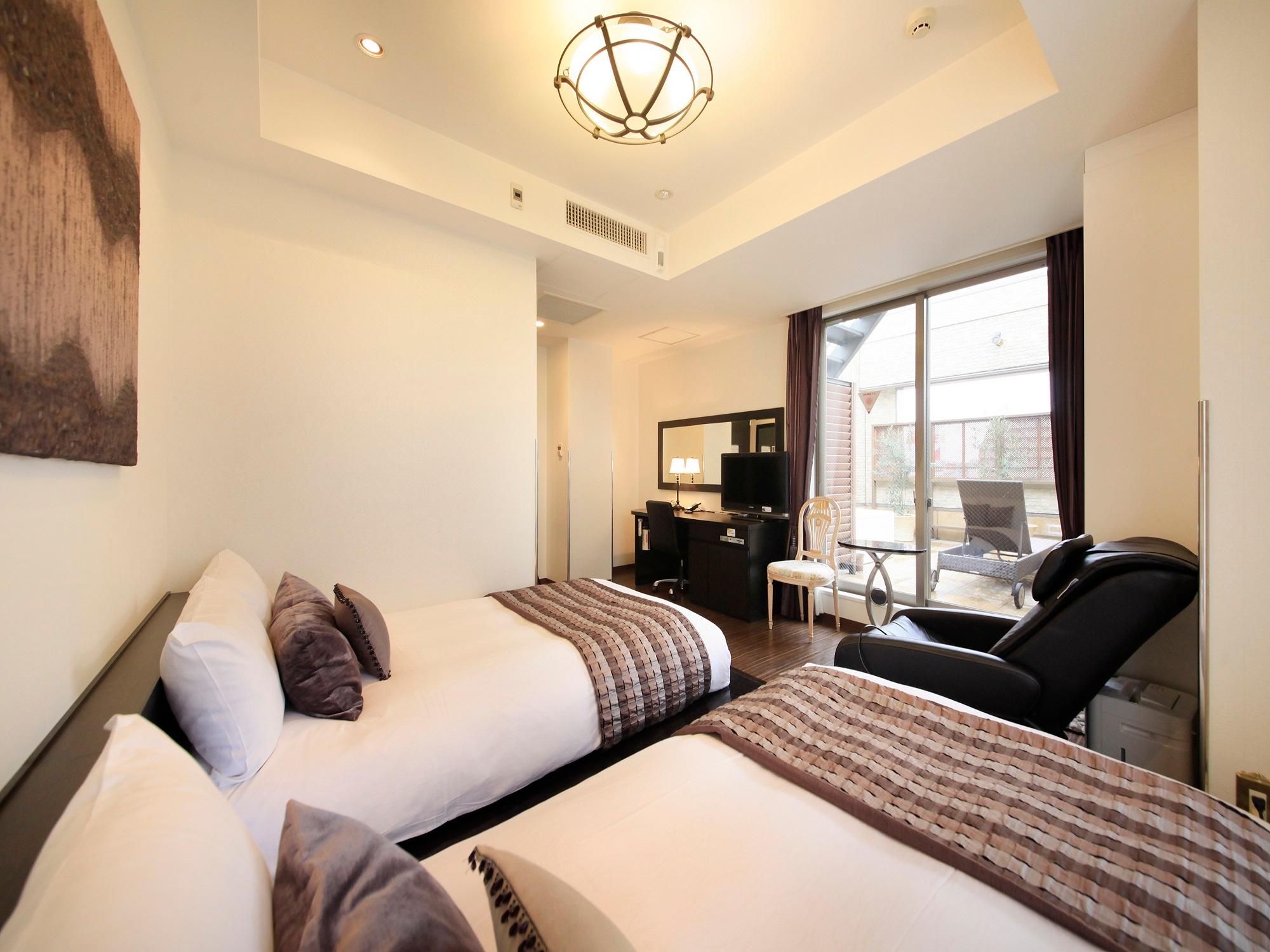 Suite, Twin Beds, Night View, Outdoor Bath, Smoking