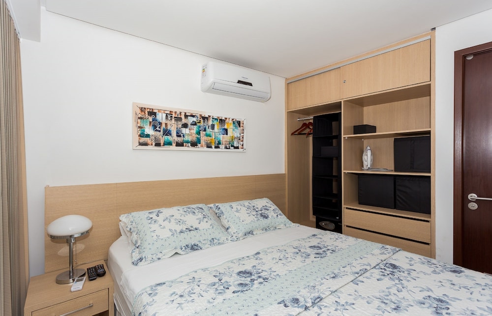شقة بسرير مزدوج وسرير فردي بغرفتي نوم مع أريكة، Vip Beira Mar Residence 2/7