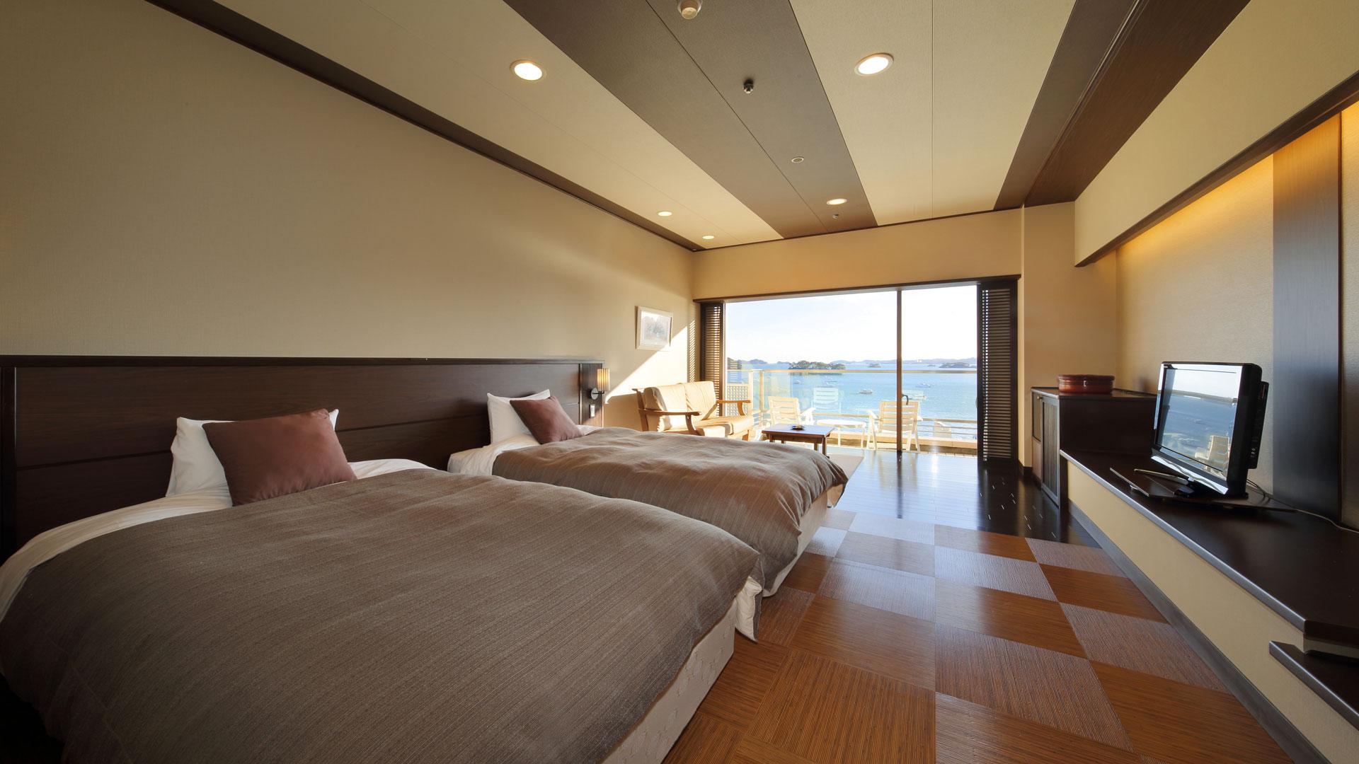 Sakura, Designer, Twin Beds, Ocean View