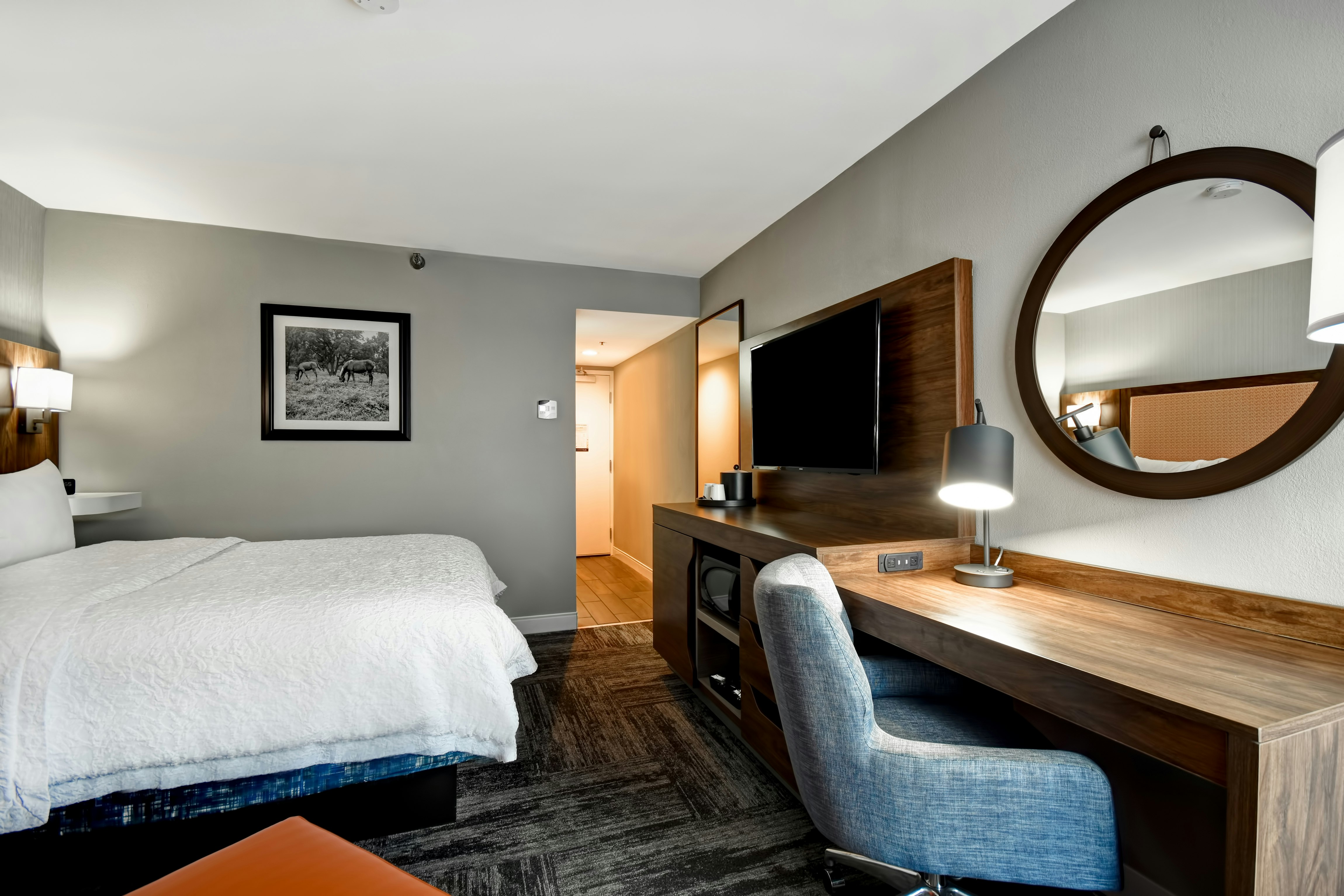 غرفة قياسية بسرير كوين، Hampton Inn I-75 Lexington Hamburg Area 3/4