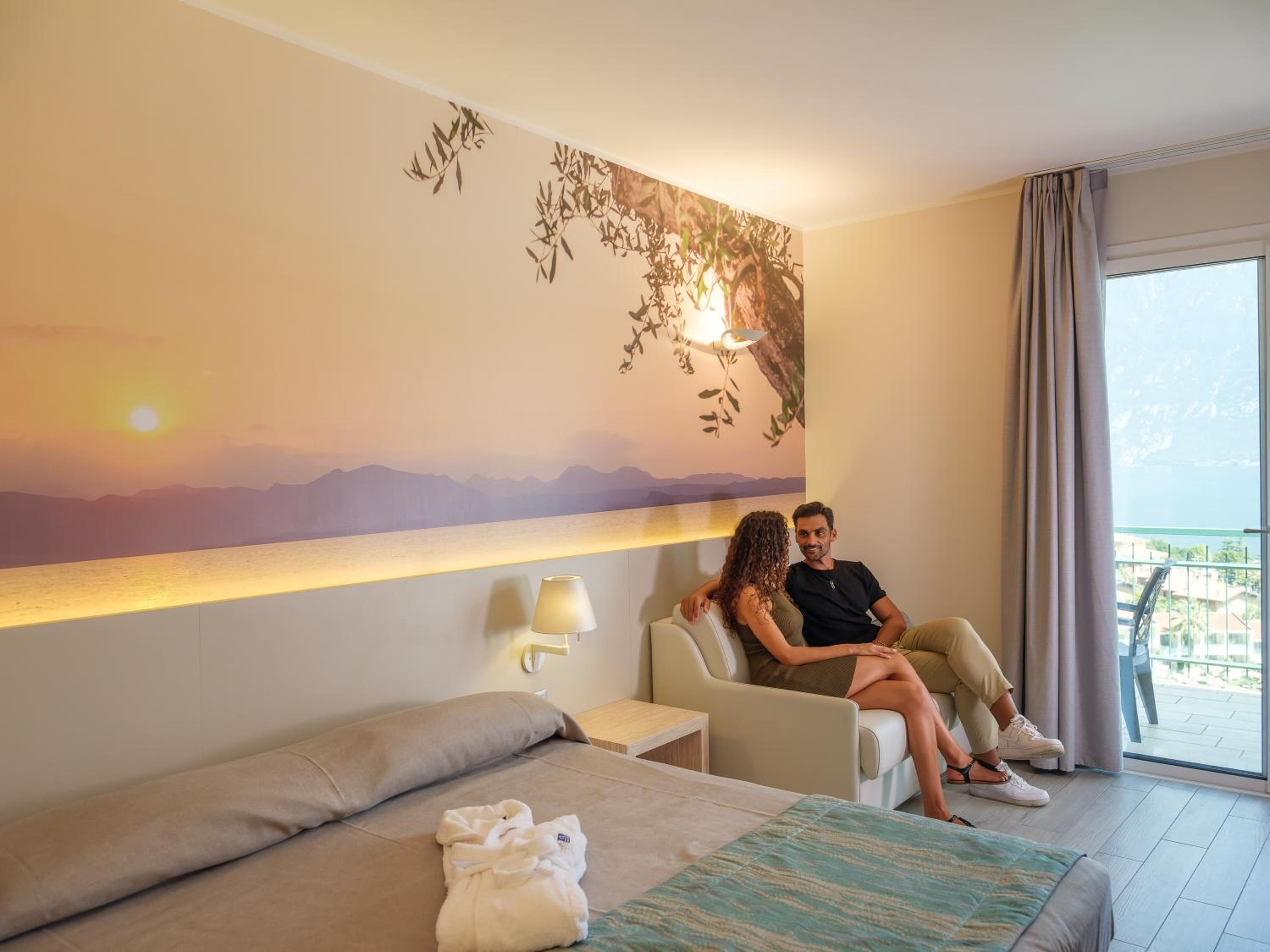 غرفة بانورامية بسرير مزدوج أو سريرين منفصلين، Hotel Cristina 10/10