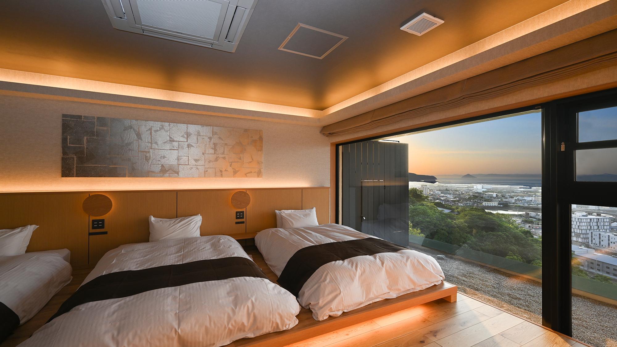 Japanese Western, Premium, Night View, Top Floor
