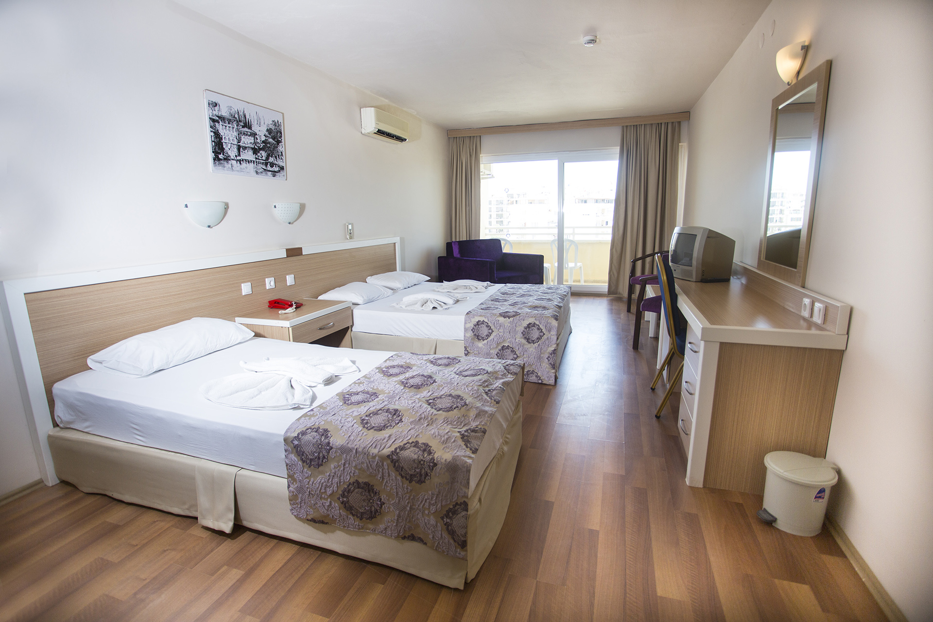 Room, Quadruple, Land View