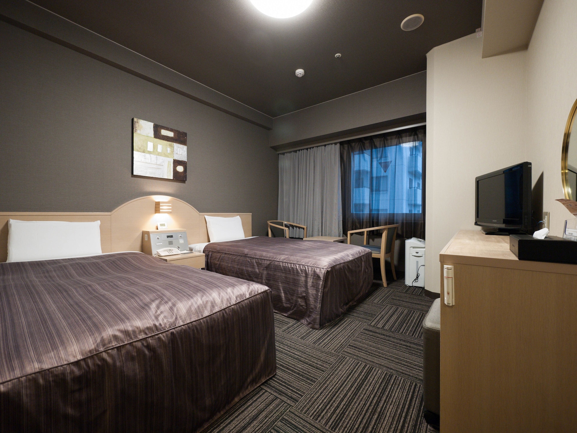غرفة بسريرين منفصلين، Hotel Route Inn Tokyo Asagaya 2/3