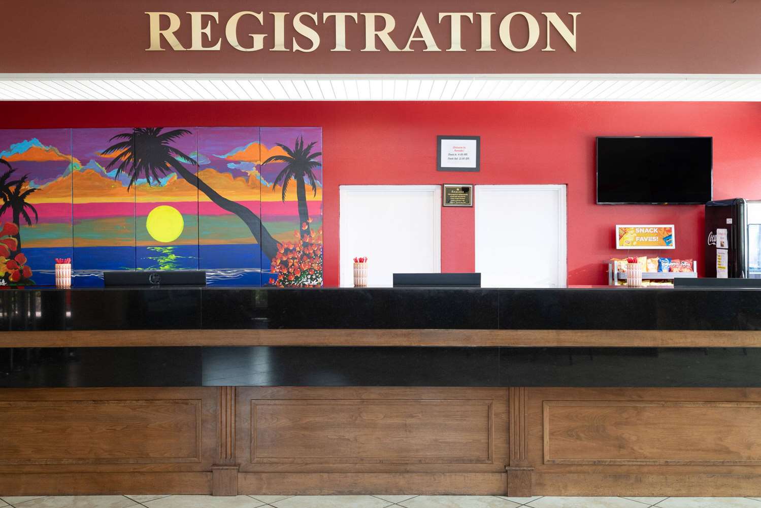 Lobby at Ramada by Wyndham Kissimmee Gateway, KISSIMMEE - FL