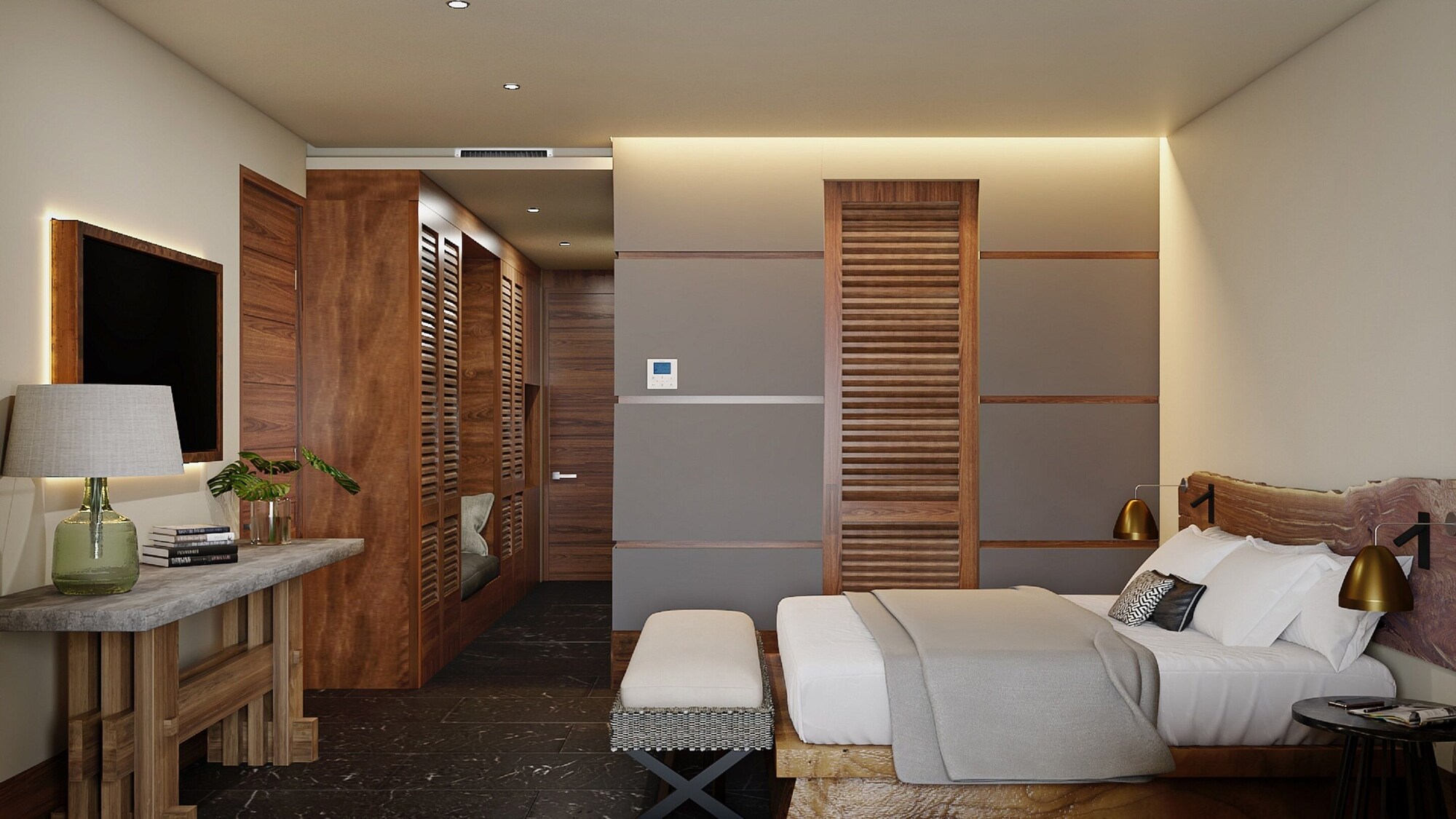 Signature, Suite, King Bed, Tropical View
