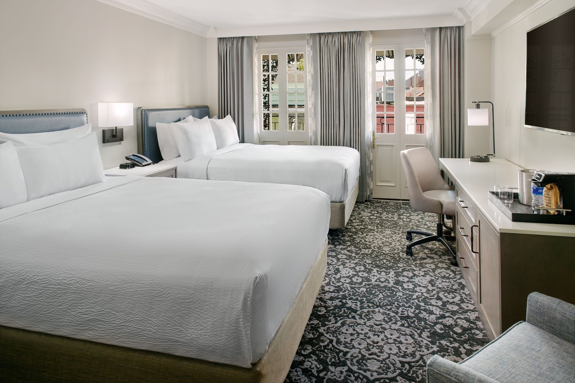 Guest Room, Premium, 2 Double Beds, Bourbon Street View, Balcony