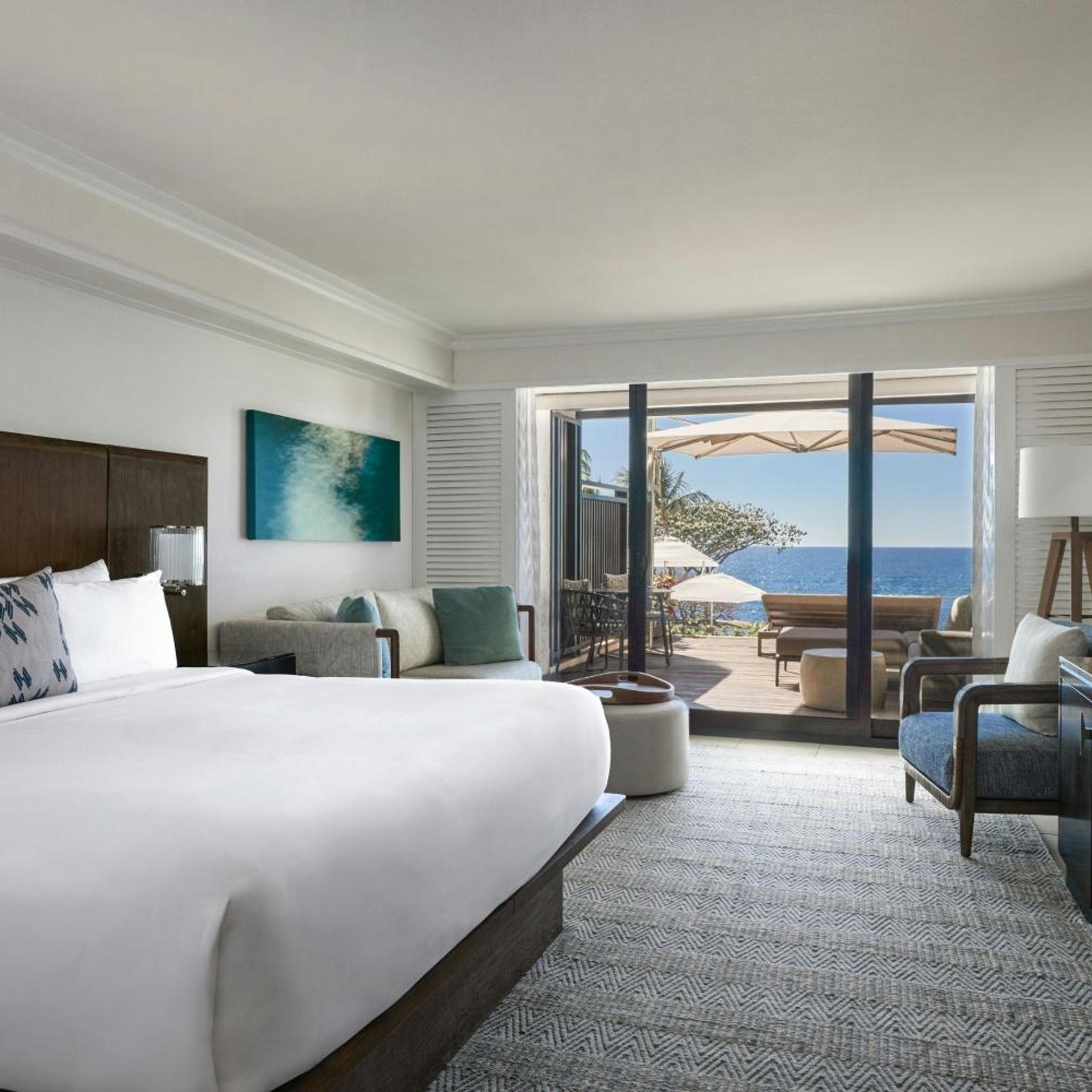 Ocean, Guest Room, Premium, King Bed, Sun Deck