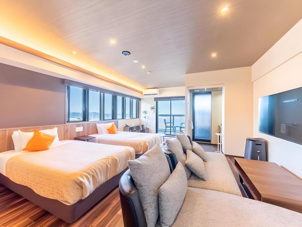 Japanese, Modern, Suite, 2 Double Beds, Outdoor Bath, Terrace