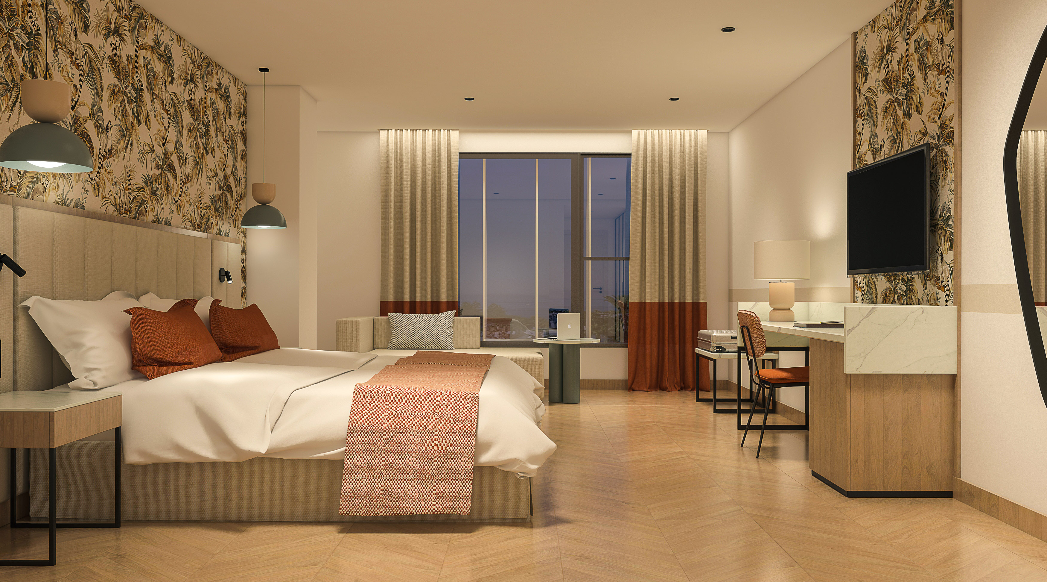 غرفة بريميوم بسرير مزدوج أو سريرين منفصلين، Obal Urban Hotel 6/10