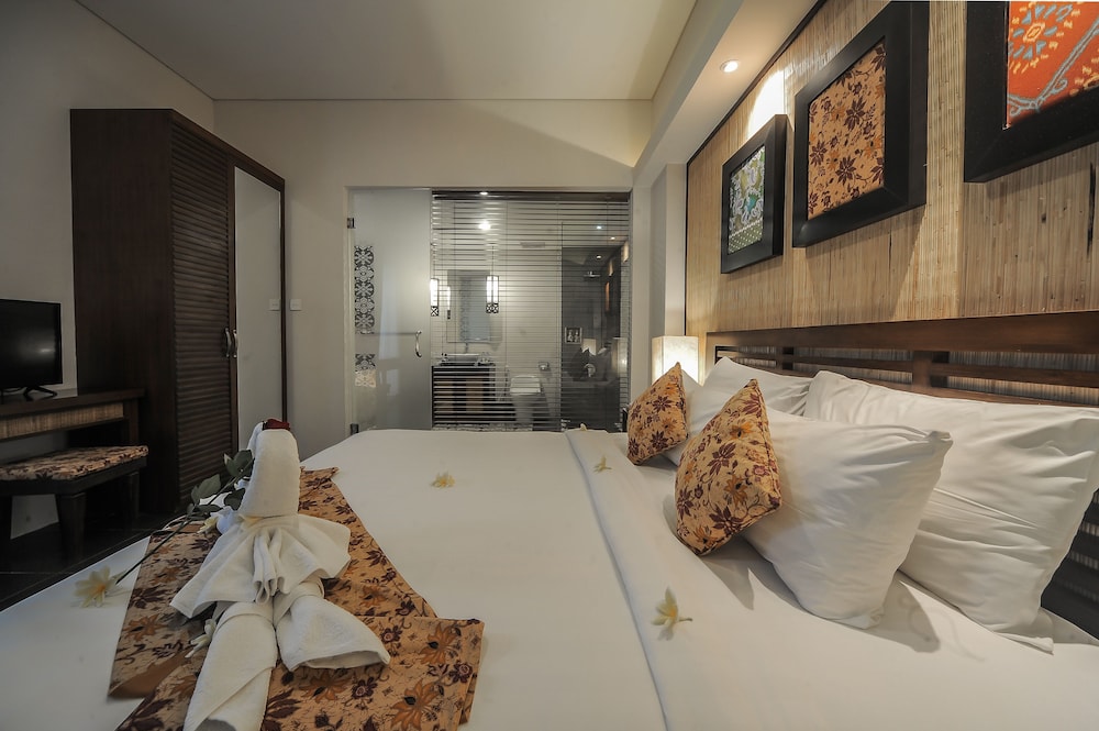 غرفة بسرير مزدوج بغرفة نوم واحدة بمسبح خاص، Gaing Mas Jimbaran Villas By Gaing Mas Group 8/10
