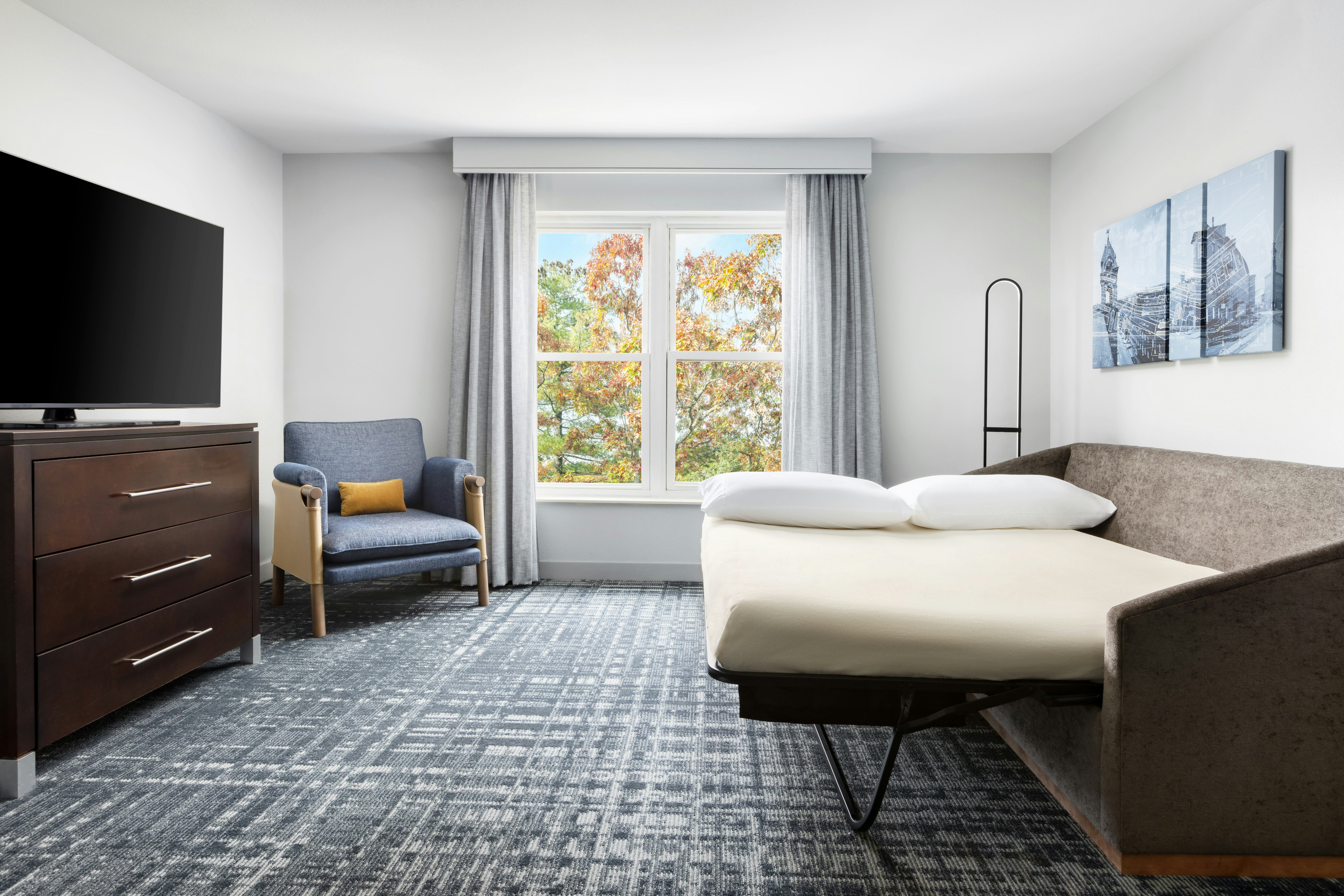 غرفة بسريرين كوين بغرفة نوم واحدة لذوي الإعاقة، Homewood Suites by Hilton Manchester/Airport 3/6