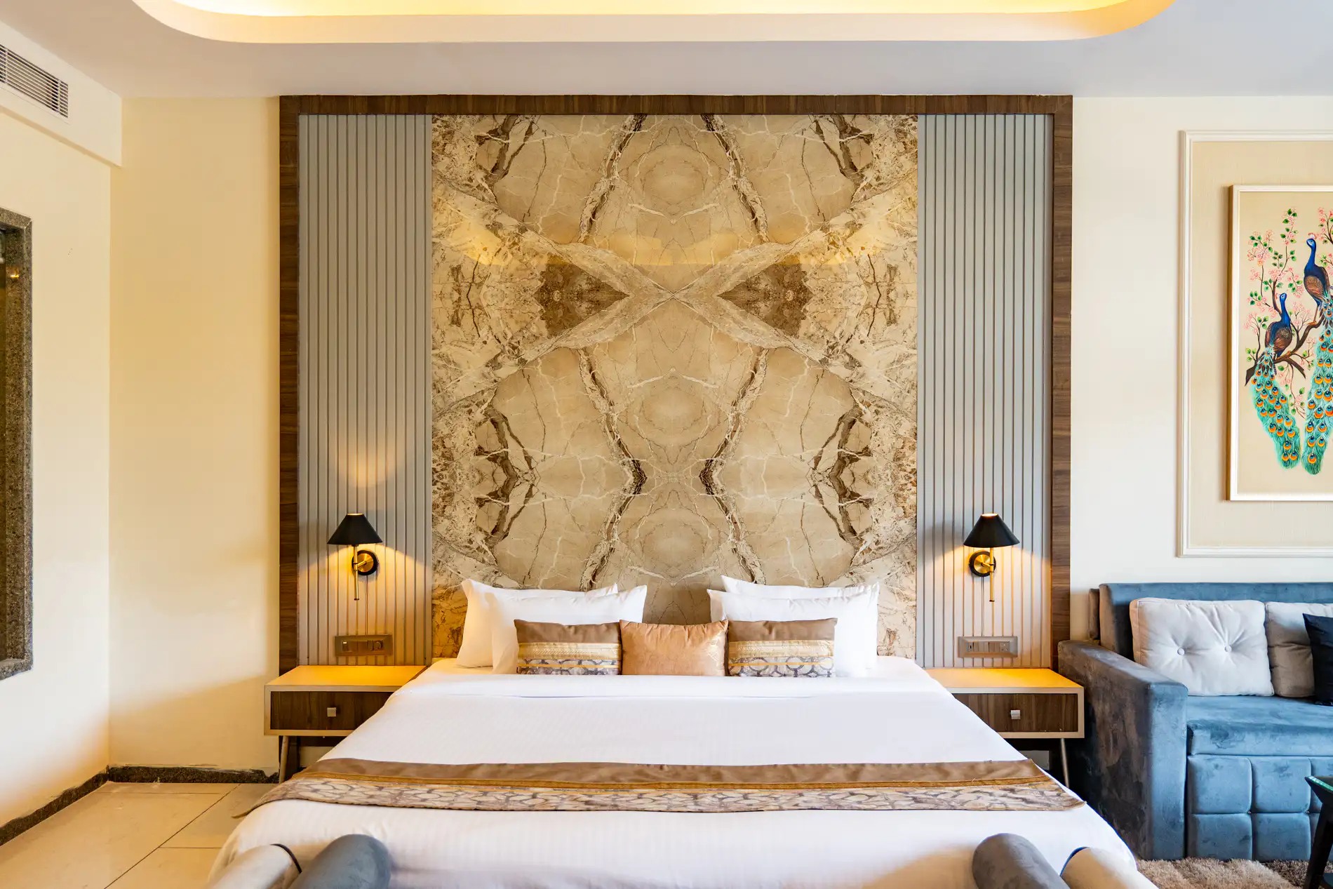 Room at ELIVAAS Prive Mountain Creek Retreat 7 BHK With Pool, Game & Gym zone, Near Fatehsagar Lake, UDAIPUR