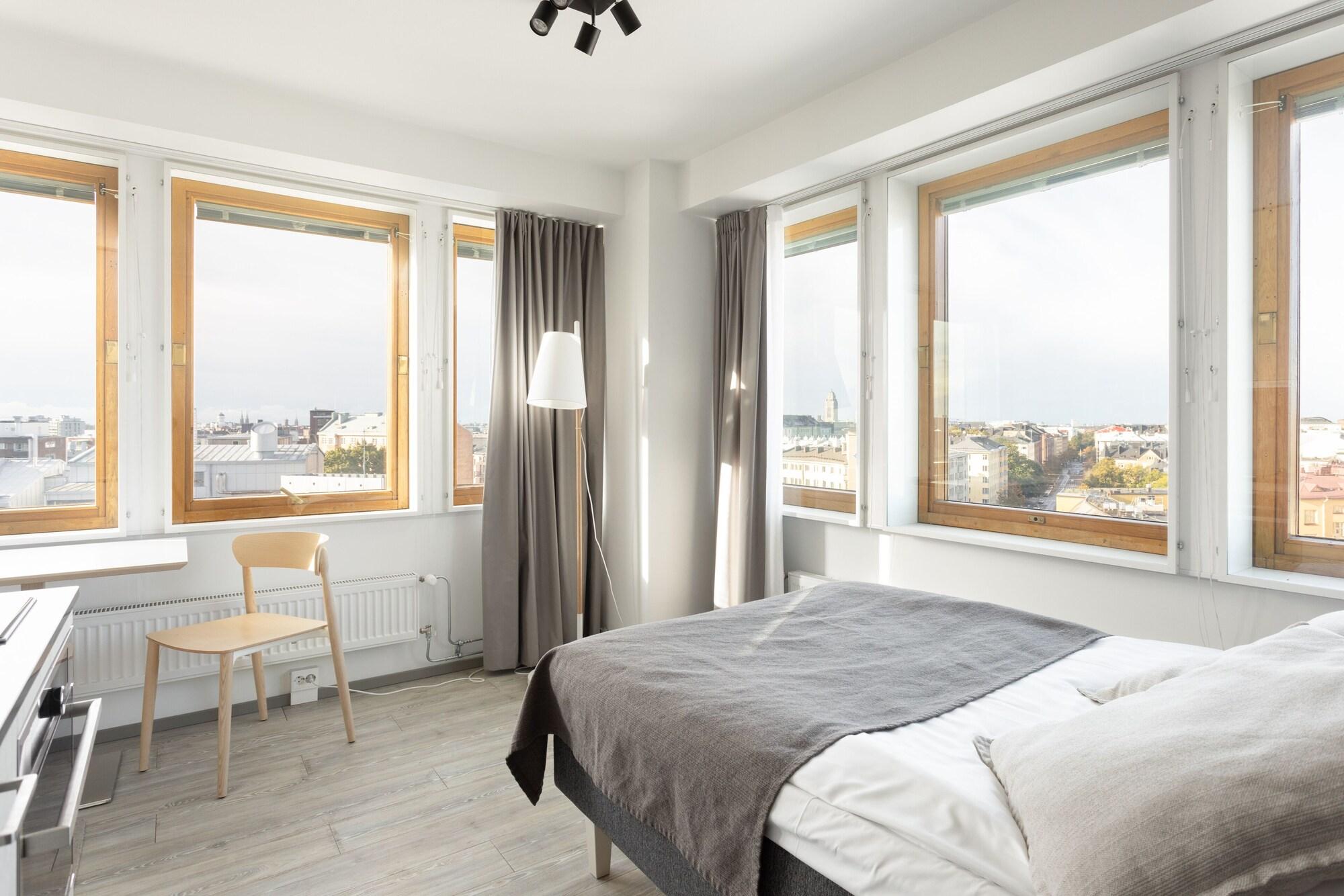 Standard fully furnished studio with a panoramic view for one