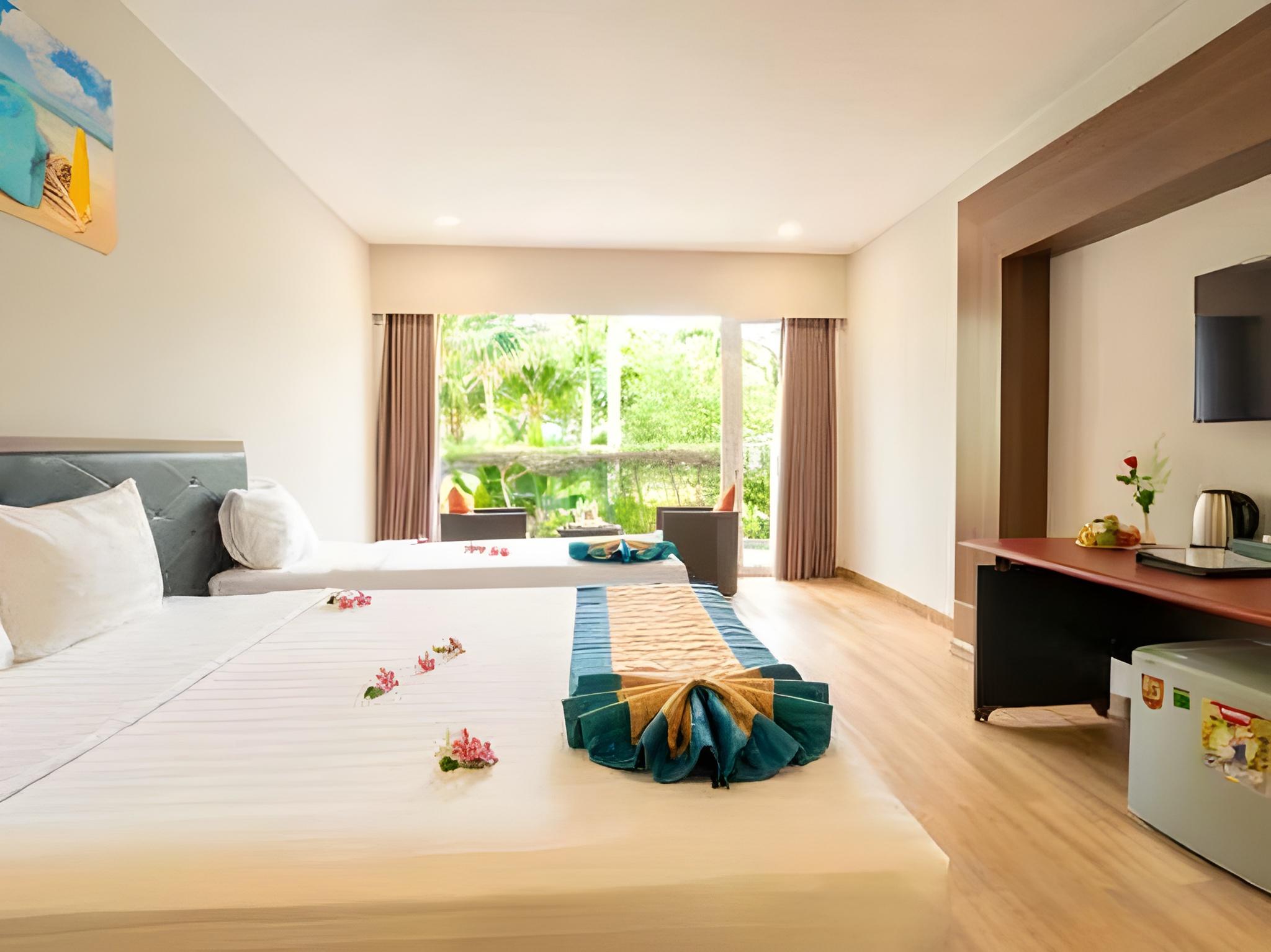 غرفة ديلوكس ثلاثية بإطلالة على الحديقة، Sandunes Beach Resort Spa 3/3