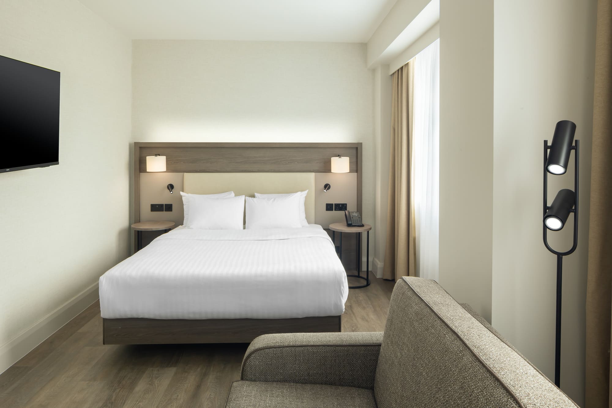 غرفة قياسية مفردة بسرير مزدوج، AC Hotel by Marriott Birmingham NEC and Airport 5/6