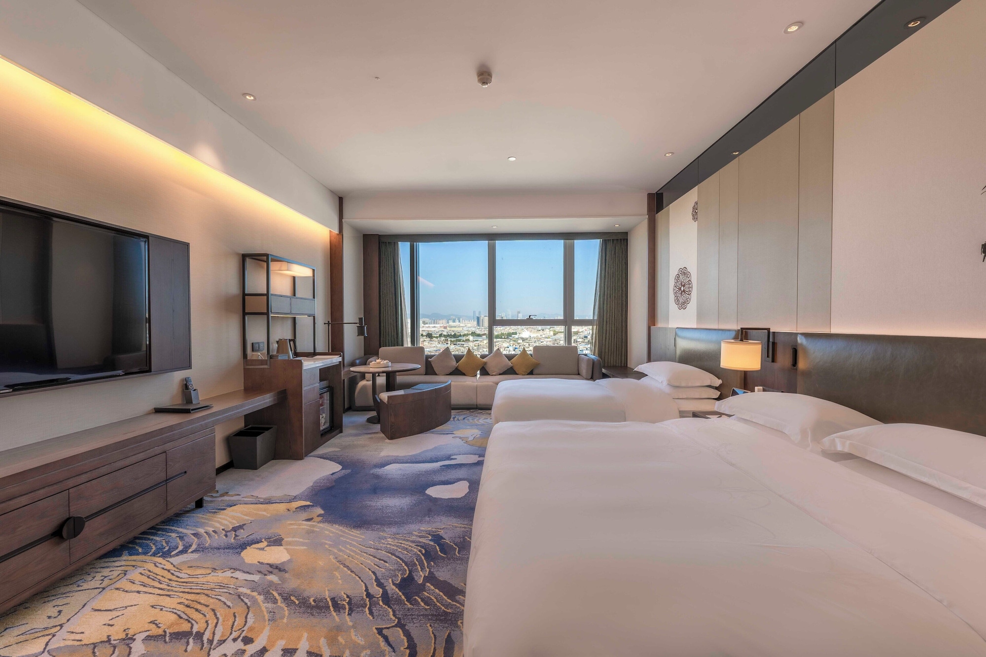 غرفة ديلوكس عائلية بسرير كينج بإطلالة على المدينة، Sheraton Kunming 4/5