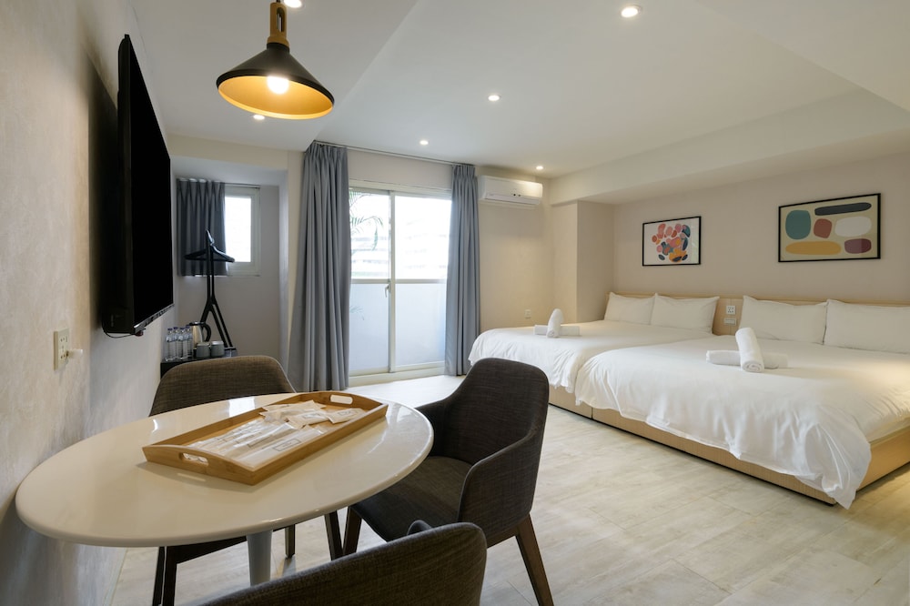 Comfort, Quadruple, 2 Double Beds, City View