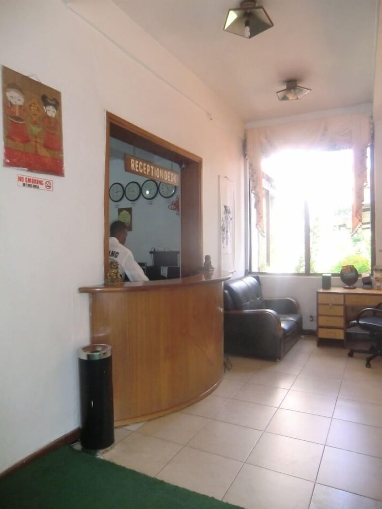 Lobby at Fang Fang Hotel, KAMPALA
