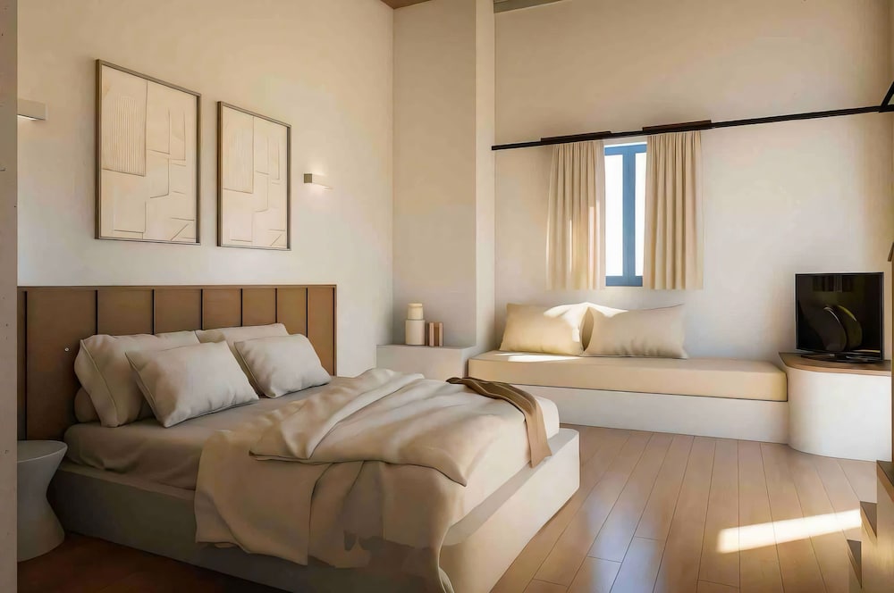 1 Bedroom, Junior Suite, Studio, Queen and Twin Beds, Sea View